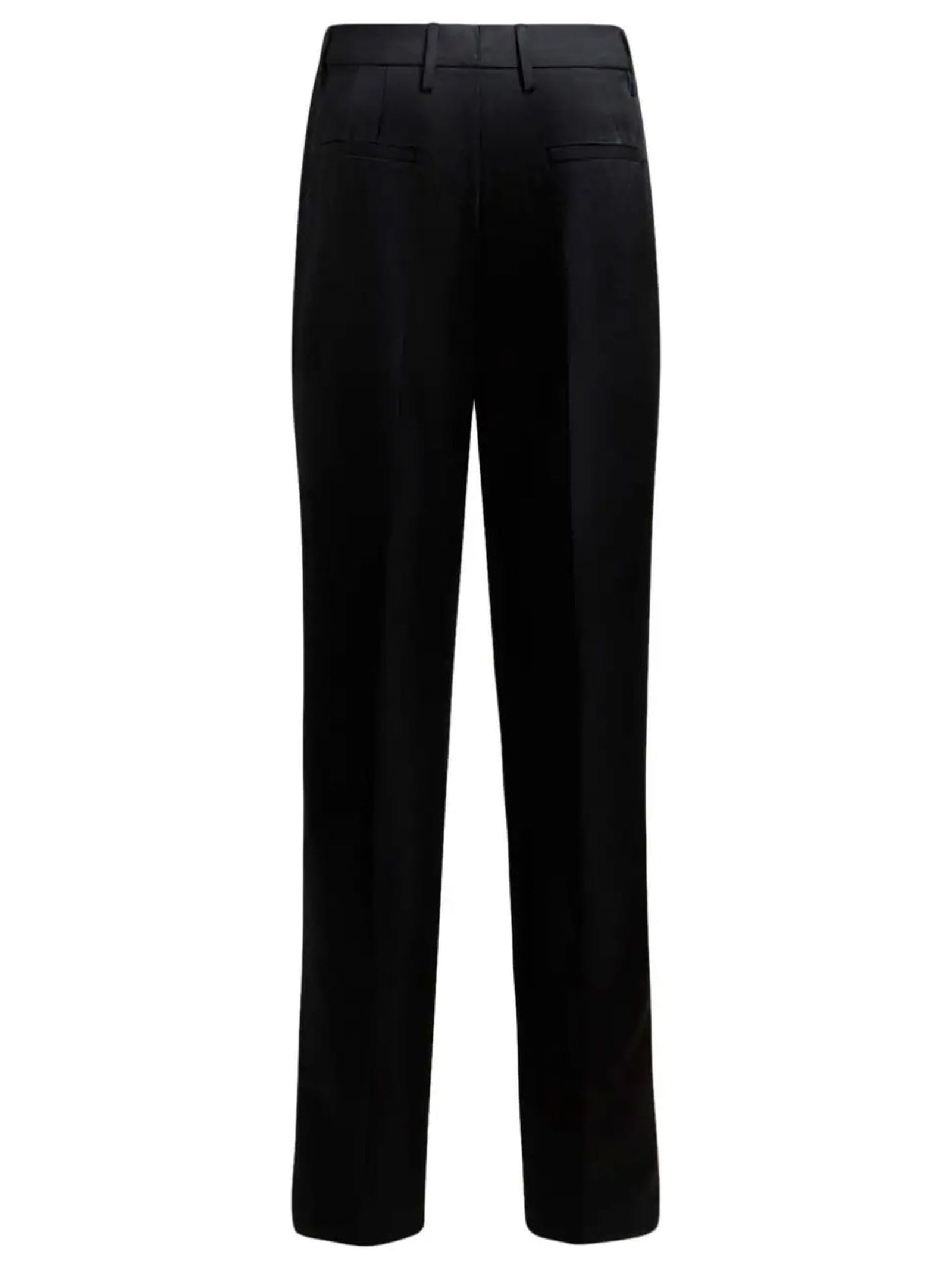 Shop Etro Black Duchess Cigarette Trousers