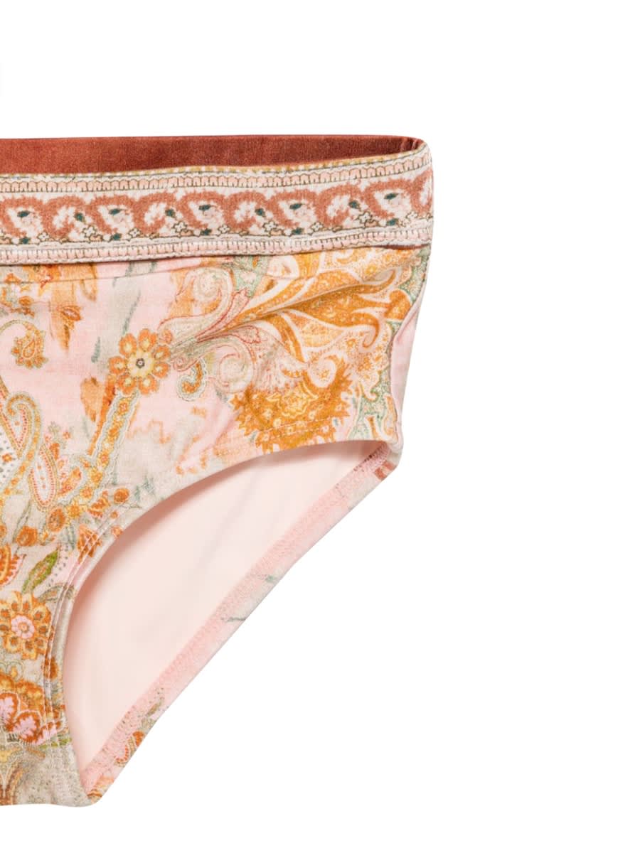Zimmermann Wylie Racer Back Bikini In Multicolour