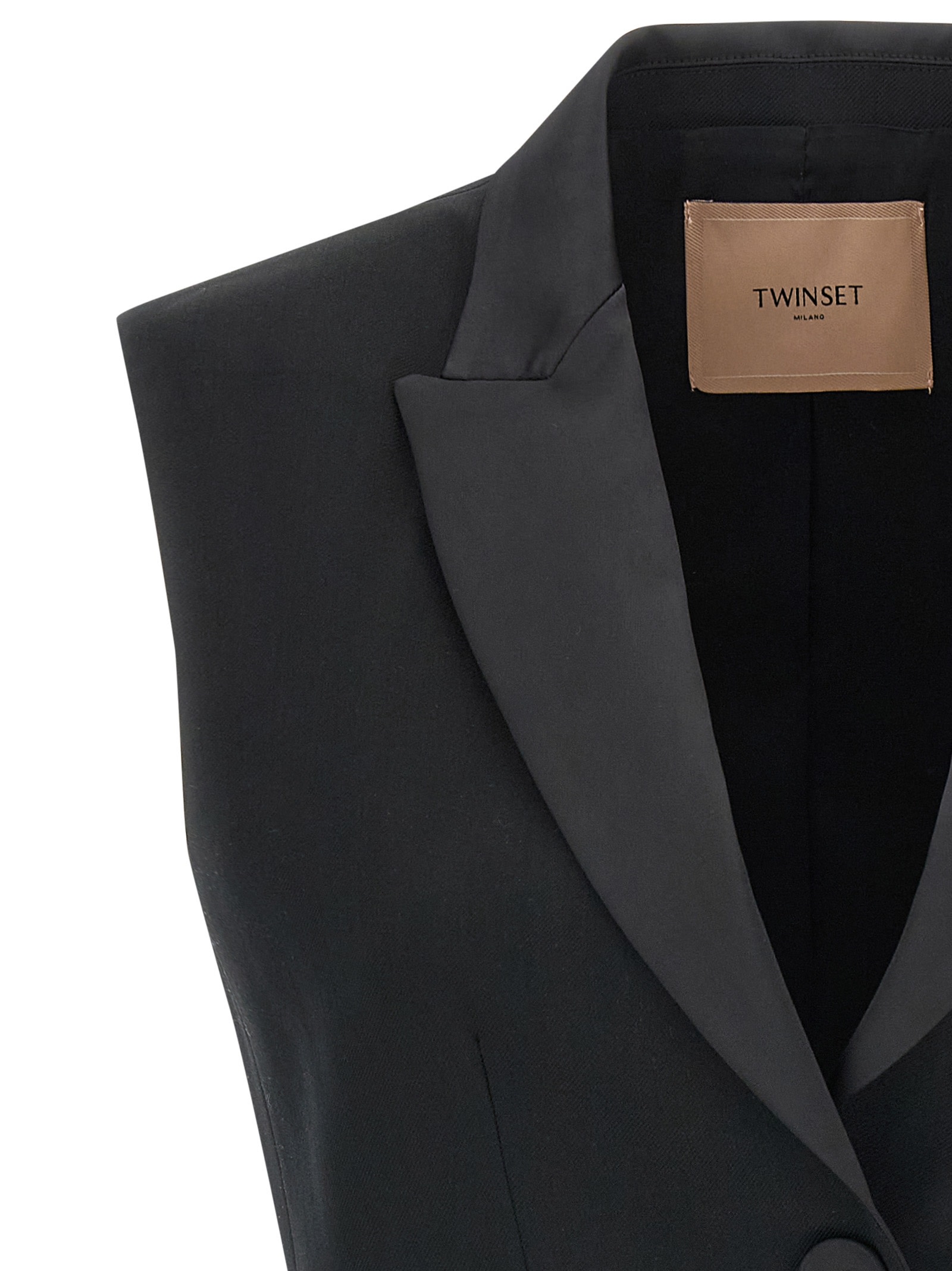 Twinset Single-button Jacket In Black