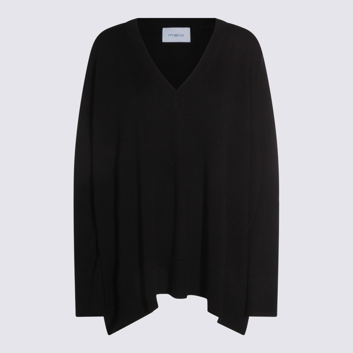 Malo Sweaters Blacks And Greys In Black