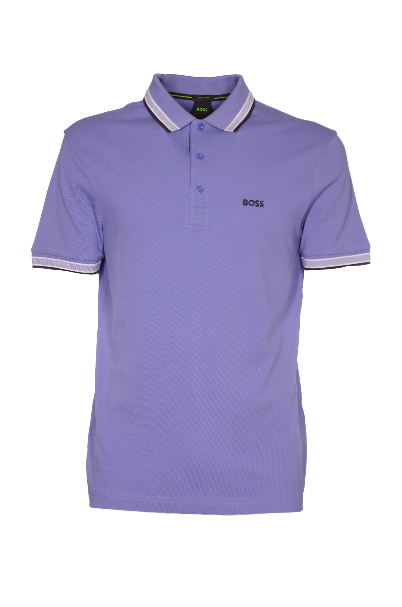 Hugo Boss Logo Polo Shirt In Purple