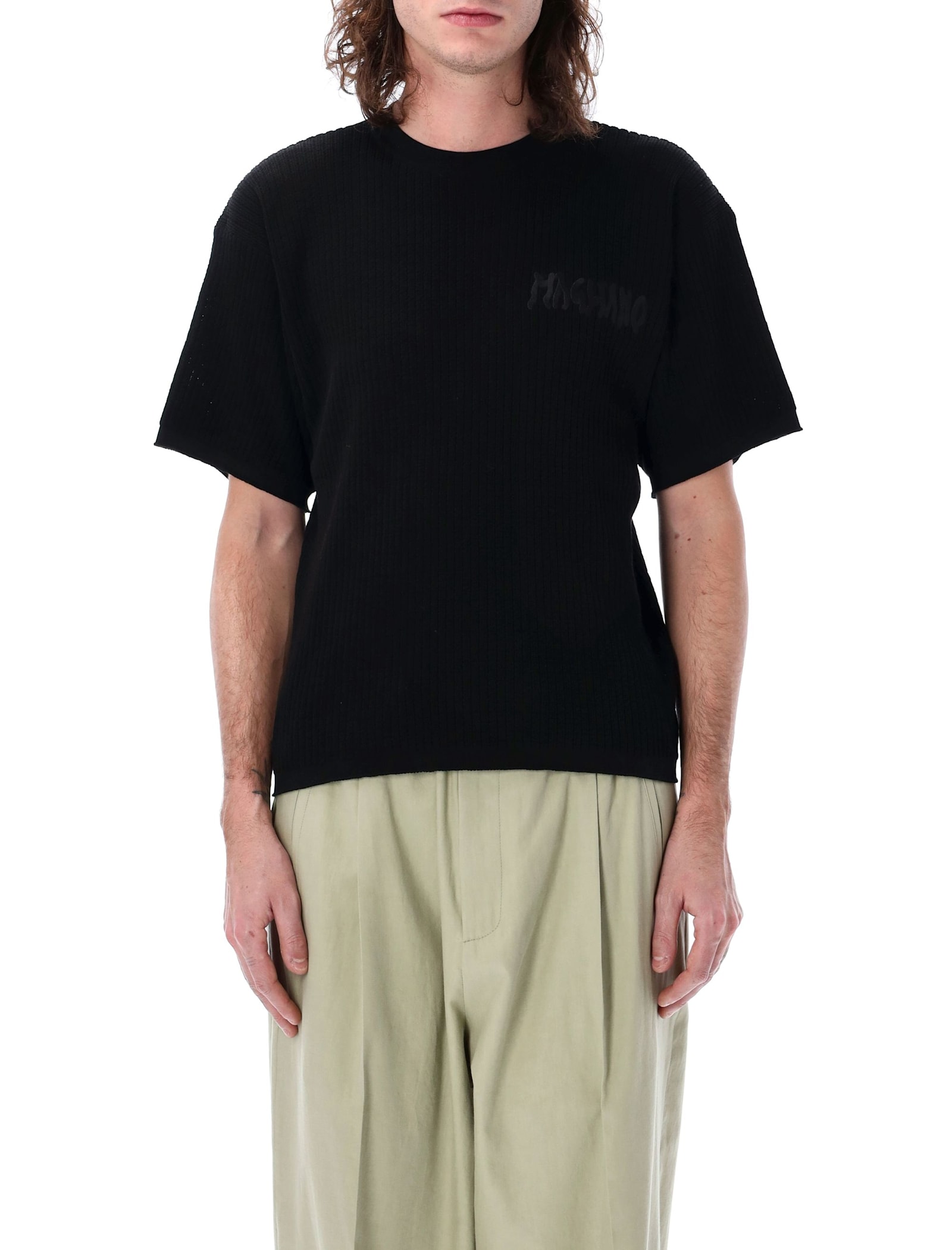 Magliano Waffle Tee In Black