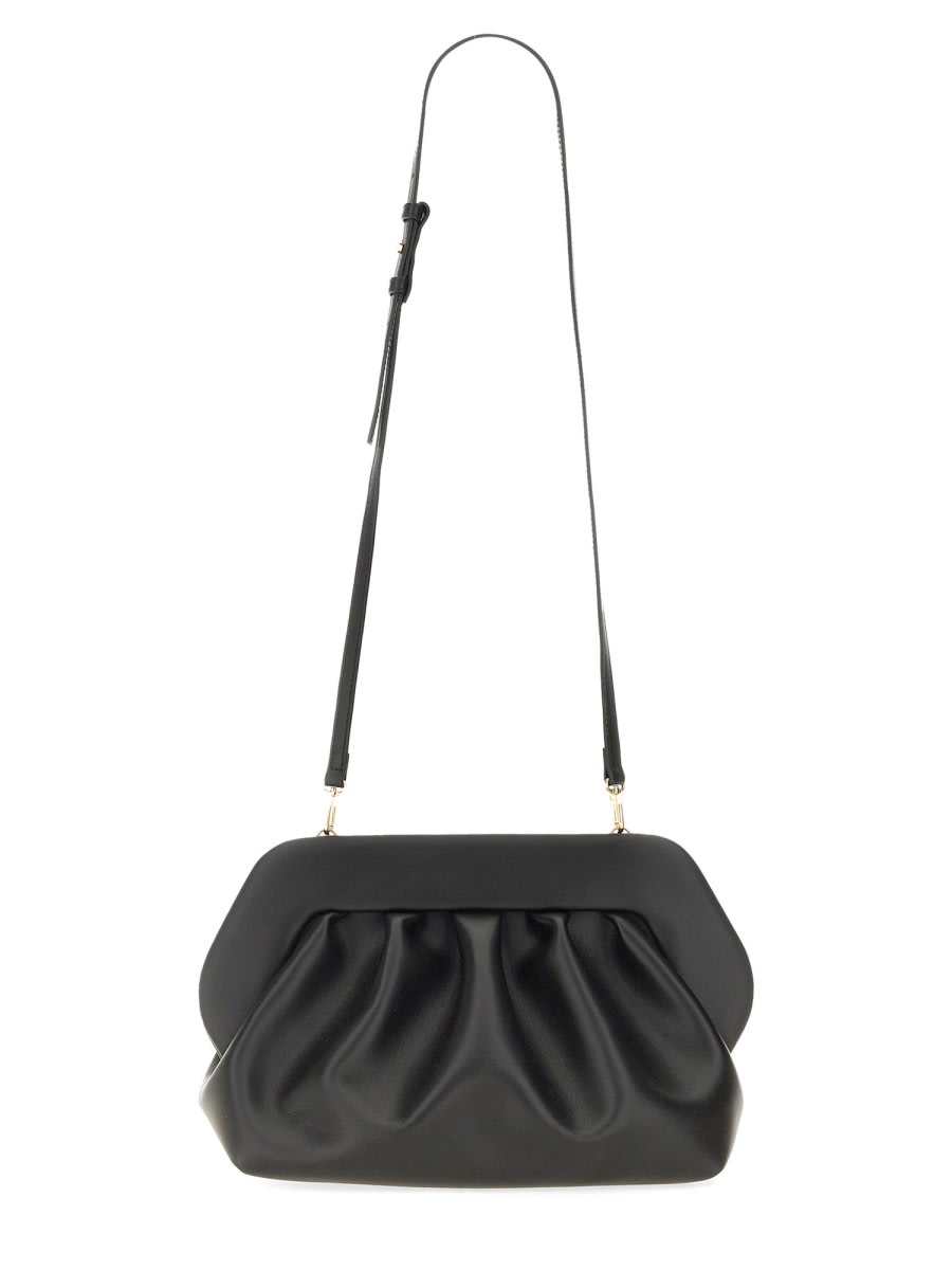 Themoirè Bios Vegan Leather Clutch In Black