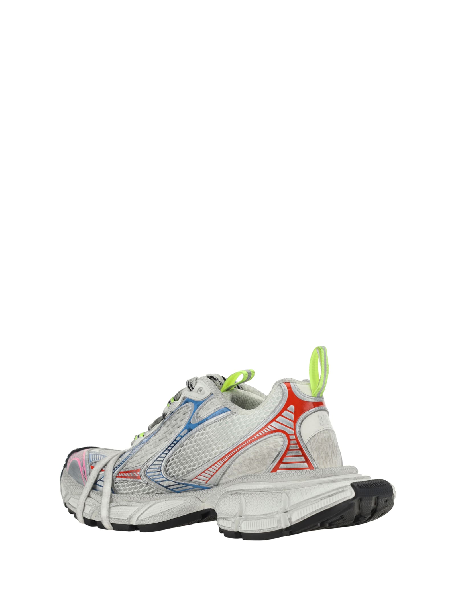 Balenciaga Sneakers In White/red/blue