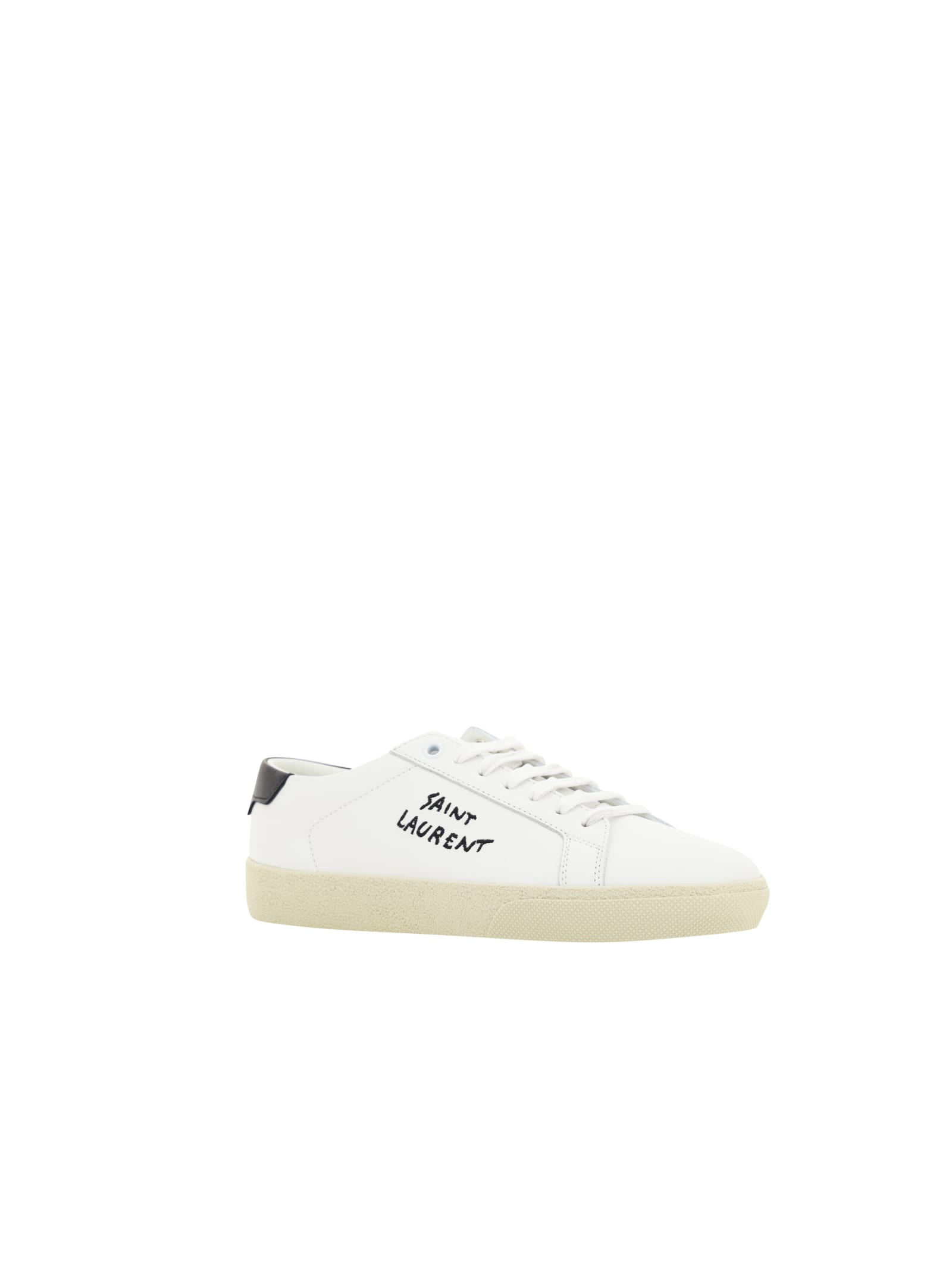 Shop Saint Laurent Sneakers In Blanc Optique/nero