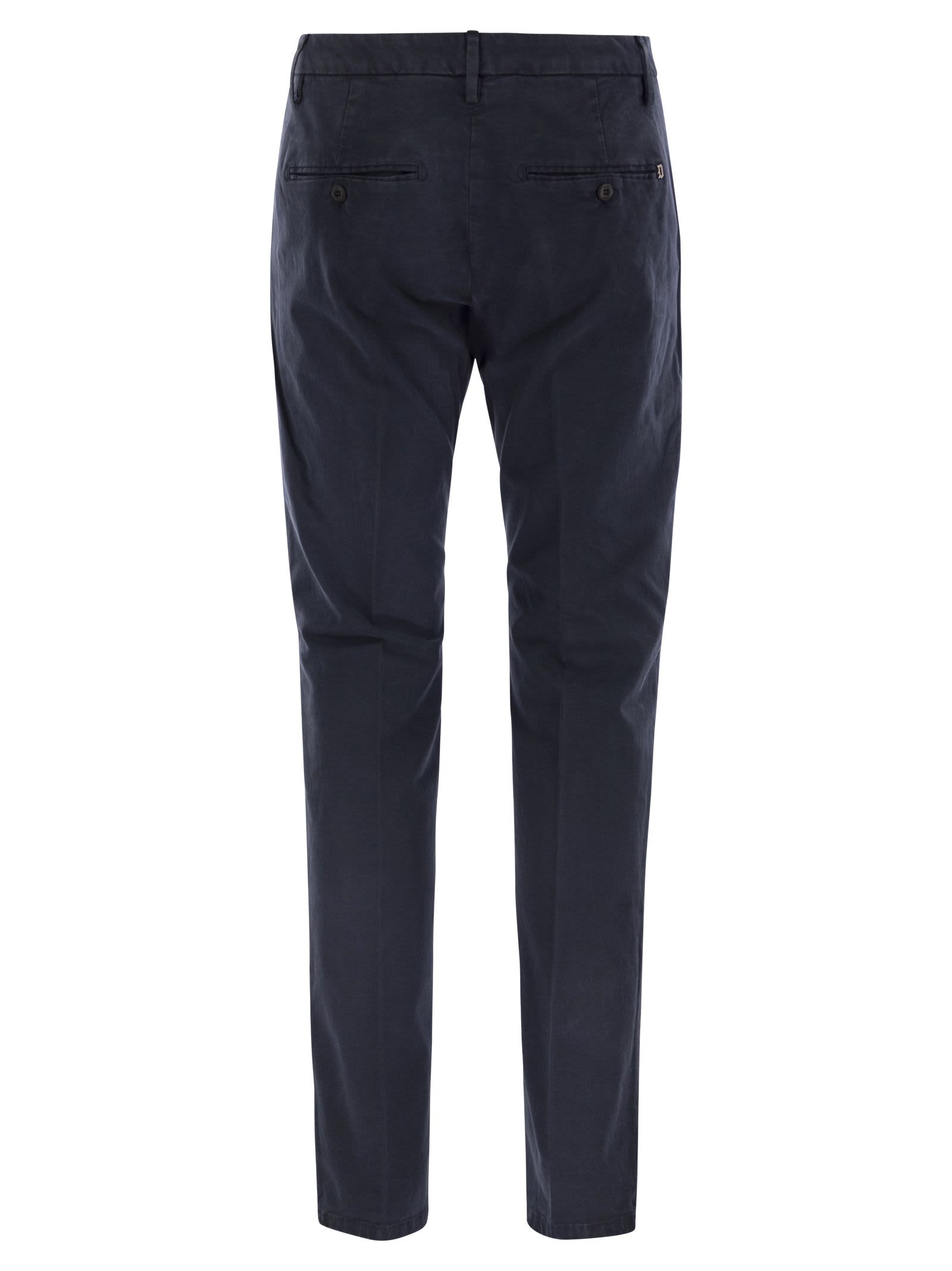 Dondup Men's Spiritissimo - Regular Chino Trousers In Dark Blue
