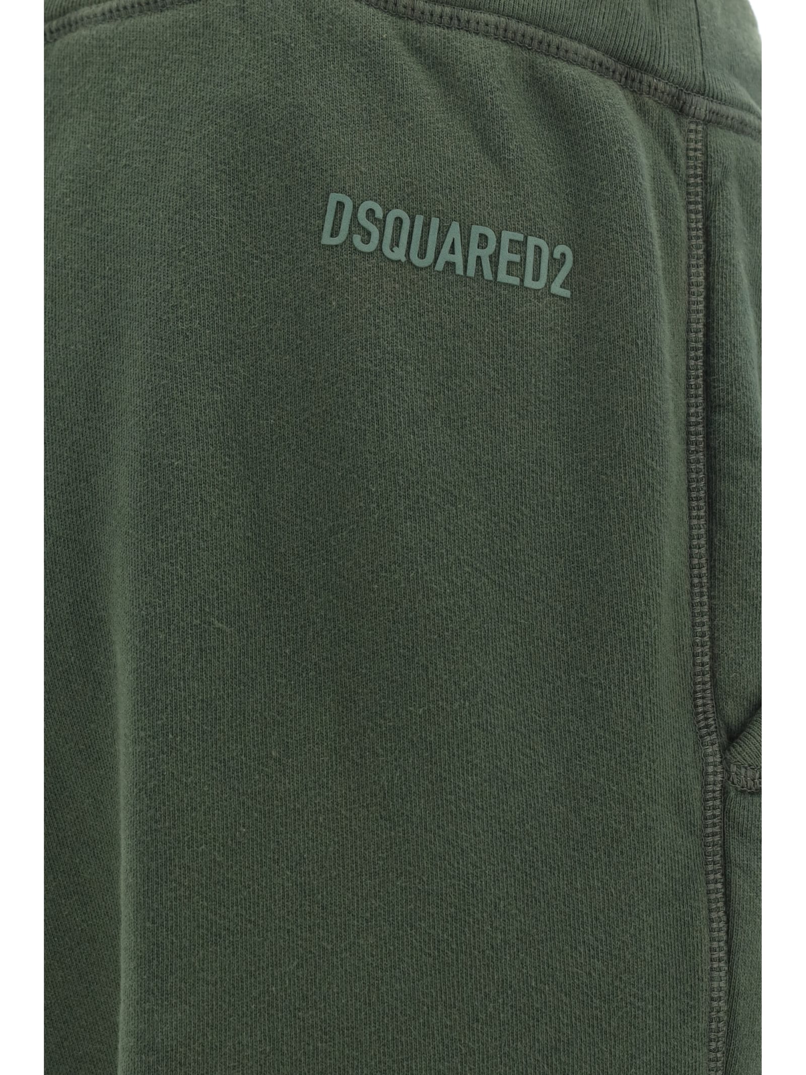 Shop Dsquared2 Sweatpants In Military Green