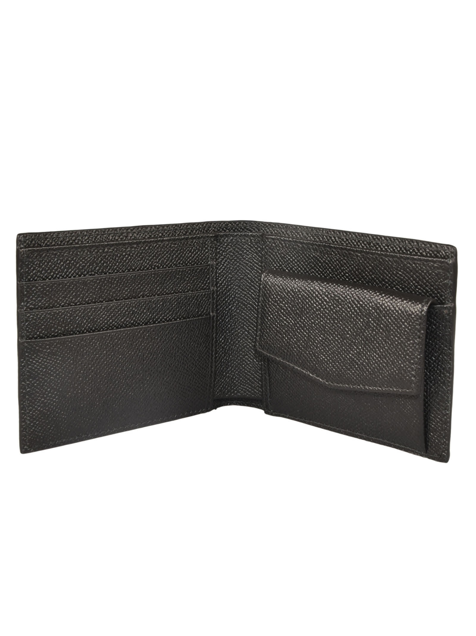 Shop Dolce & Gabbana Logo Plaque Bifold Wallet In Black