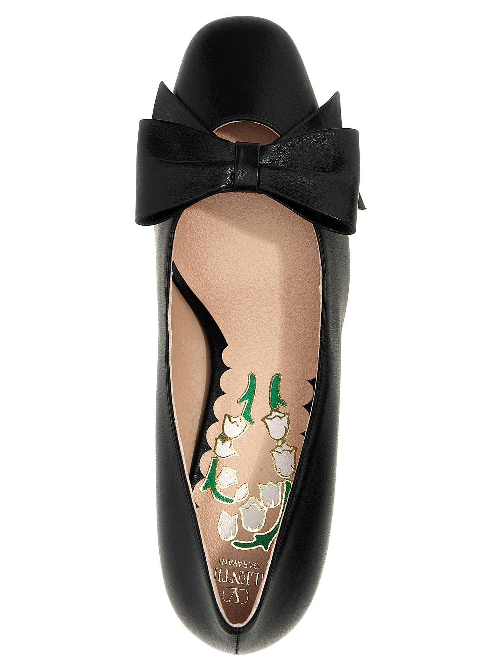 Shop Valentino Garavani Bowow Pumps In Black