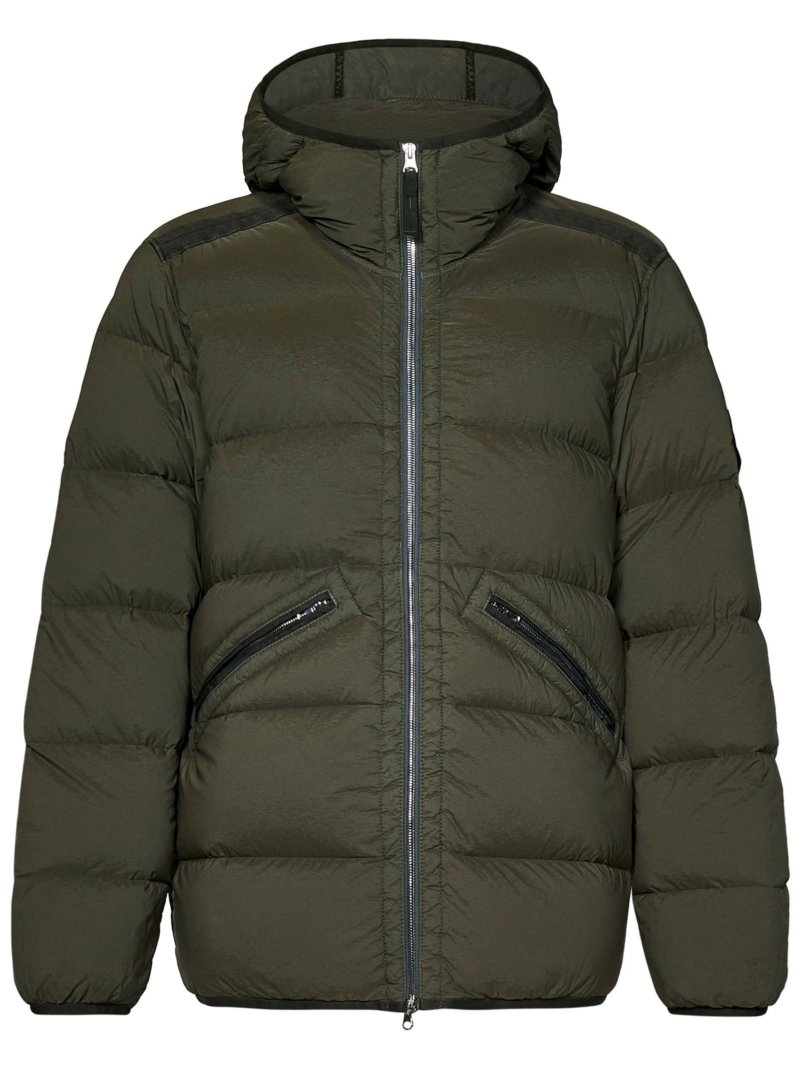 Shop Stone Island Down Jacket In Green