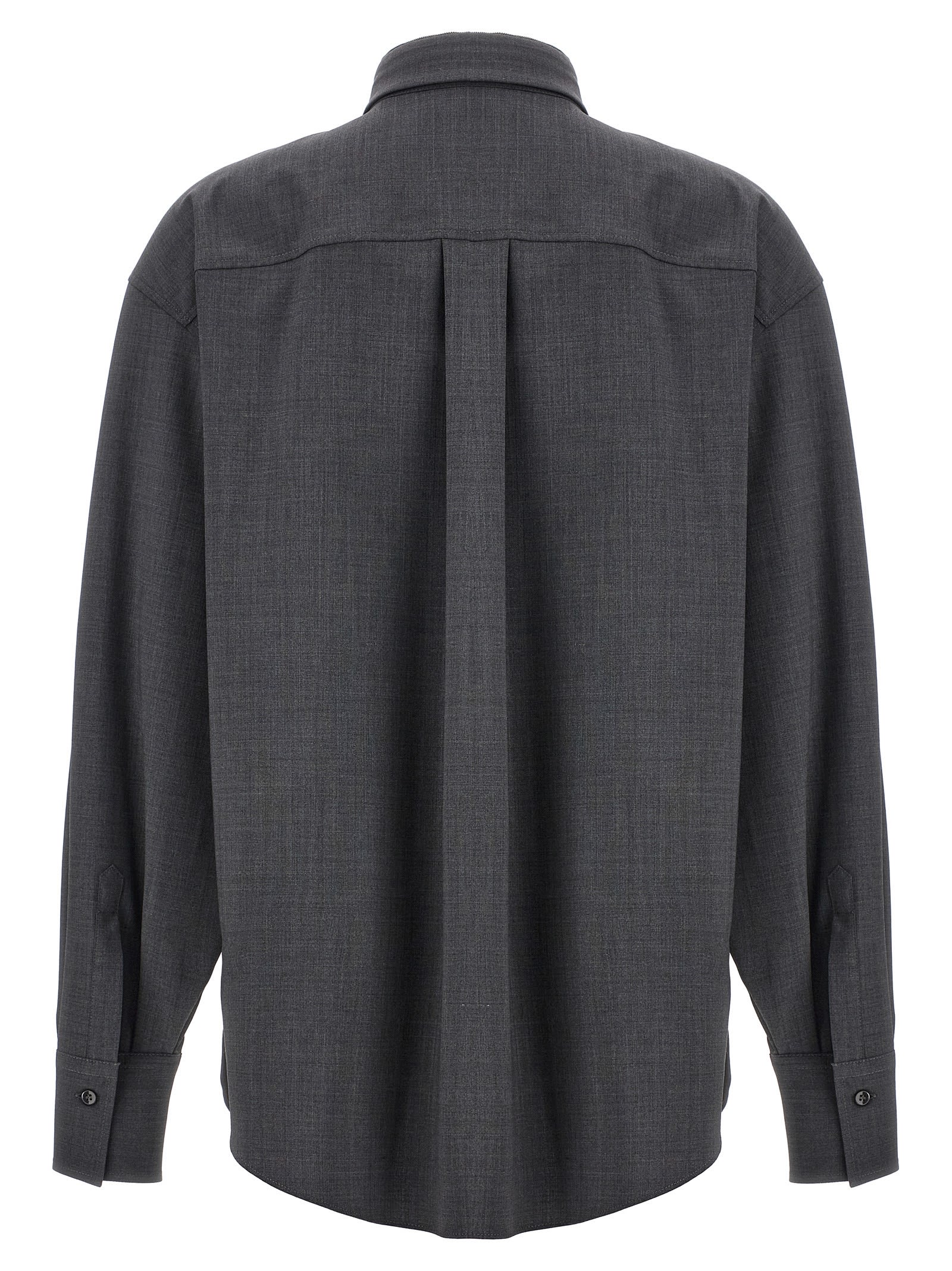 Shop Brunello Cucinelli Monile Shirt In Gray