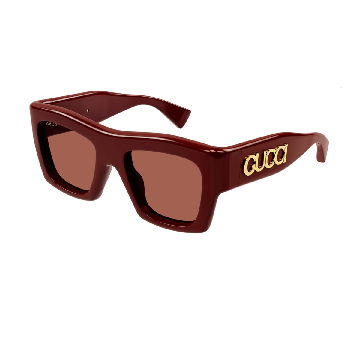 Shop Gucci Gg1772s  Lido 003 Burgundy Sunglasses In Rosso