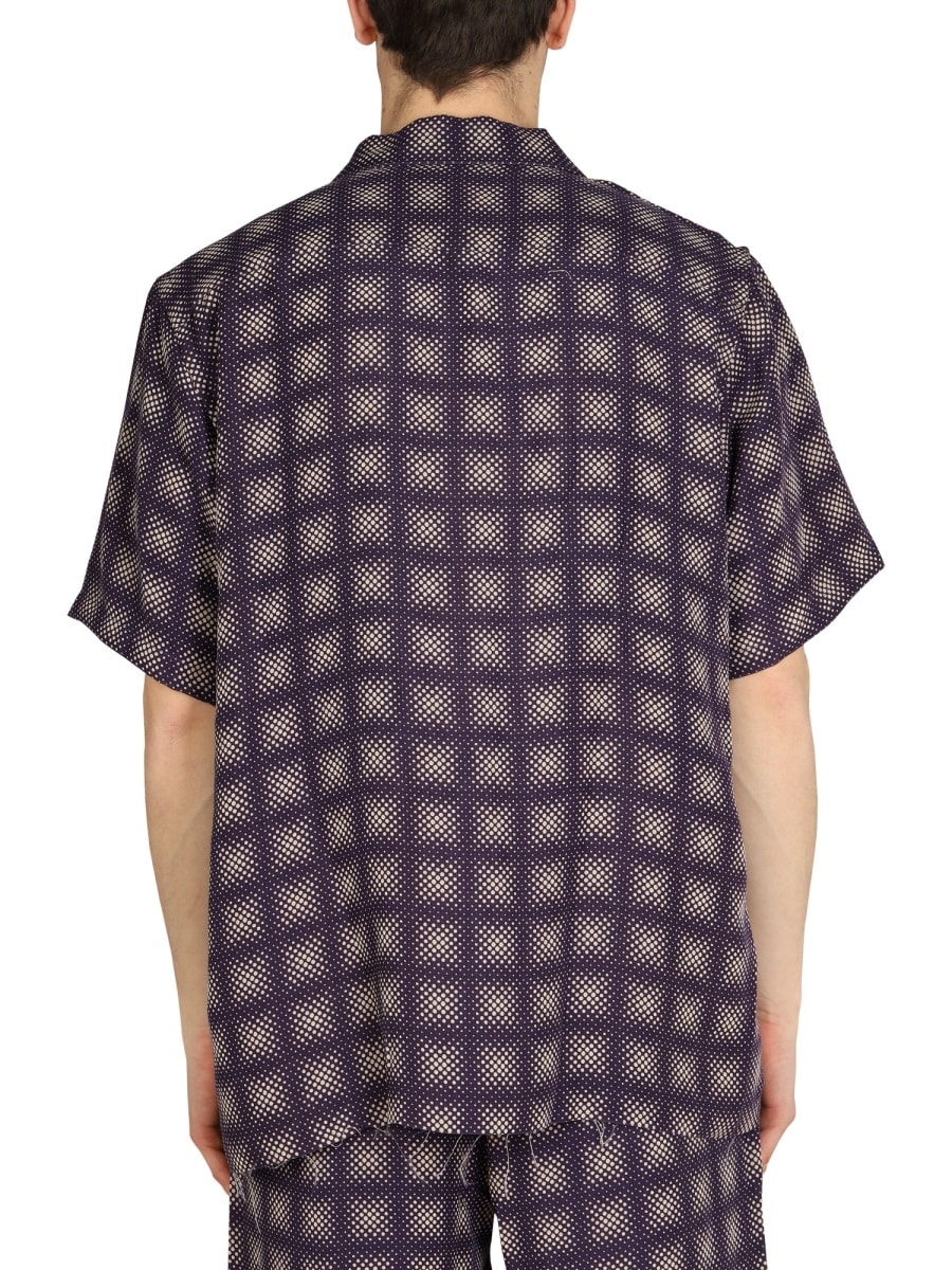 Shop Needles Check Print Shirt In Multicolour