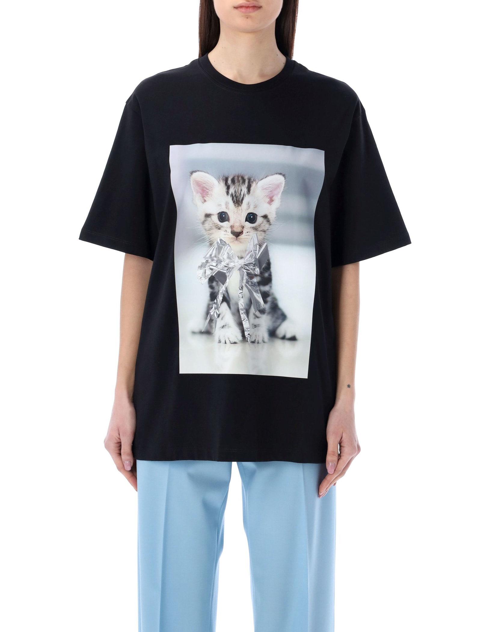 MSGM Cat Print T-shirt