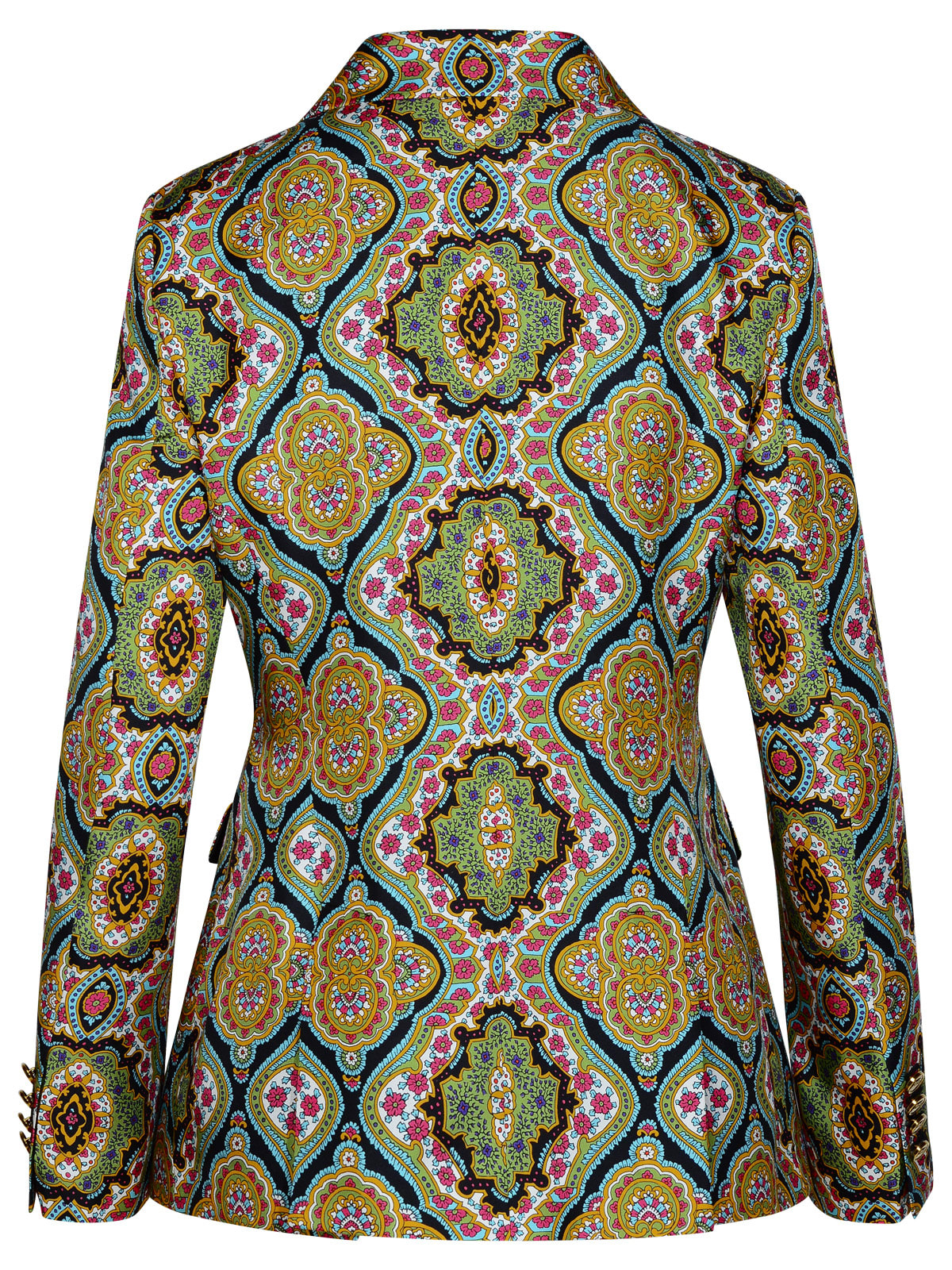 Shop Etro Multicolor Silk Blazer