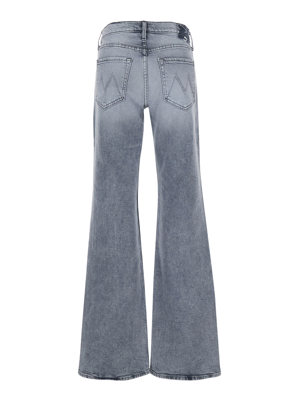 the Bookie Heel Grey Flared Jeans In Stretch Denim Woman