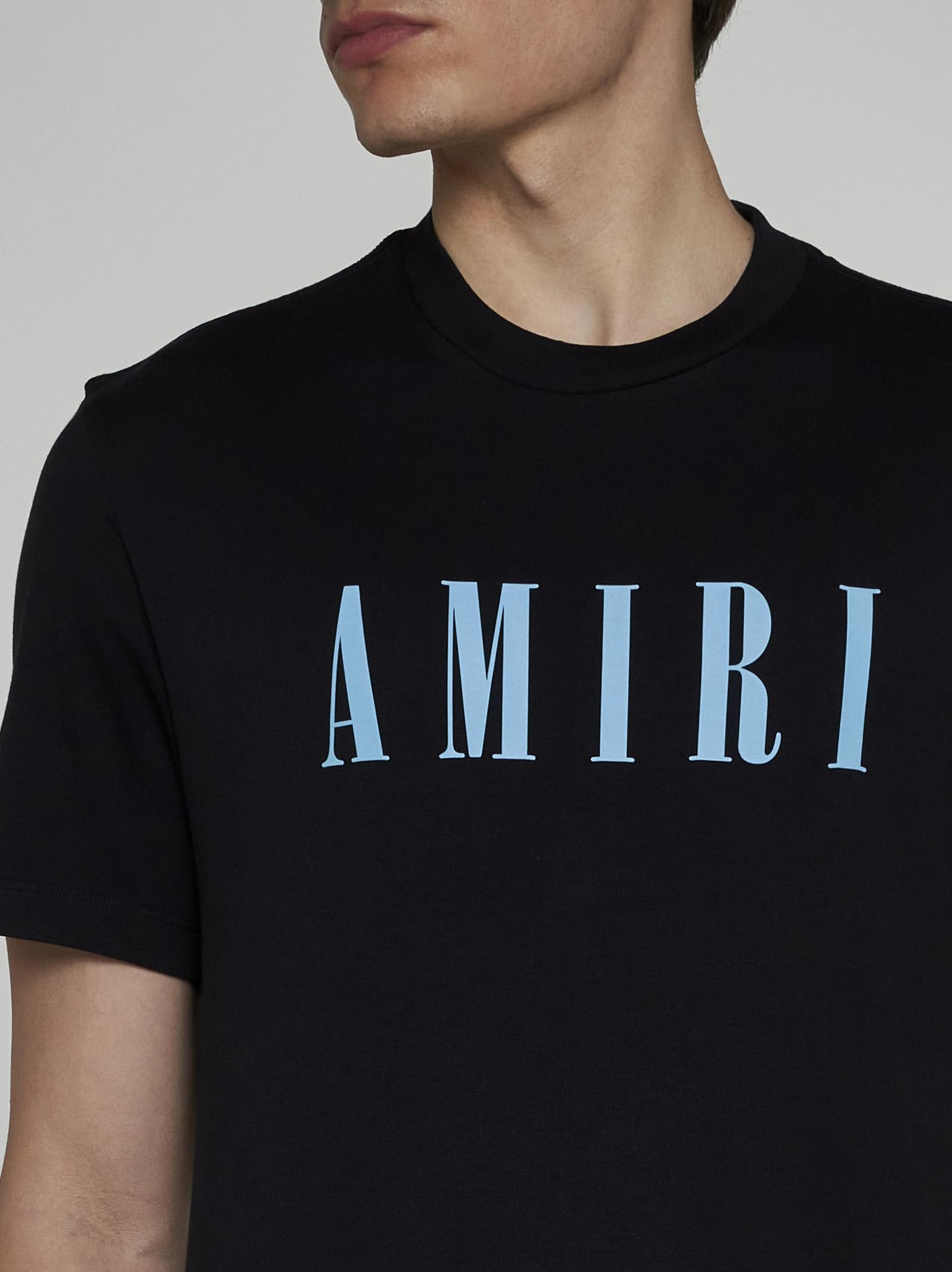 Shop Amiri Logo Cotton T-shirt