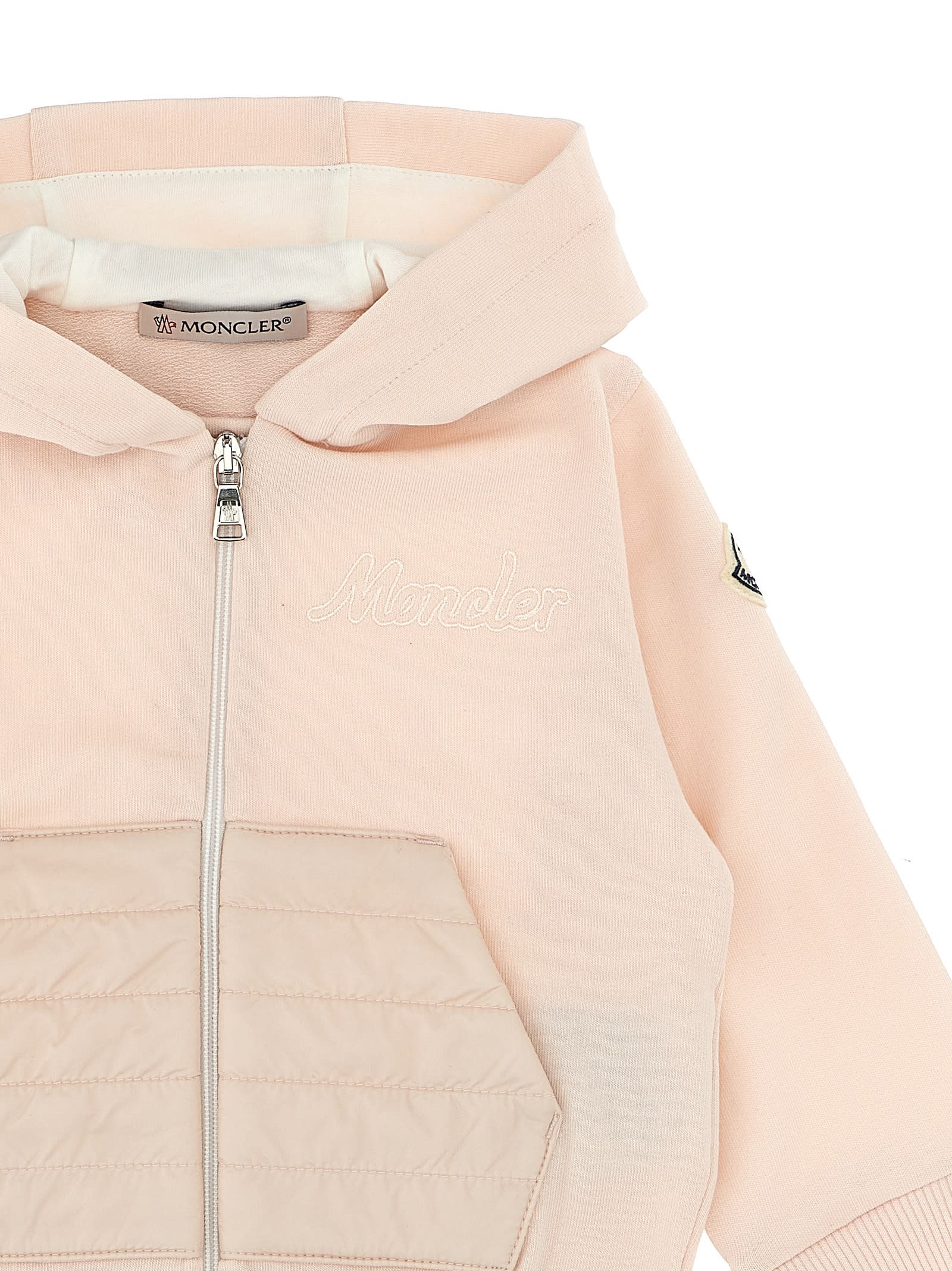 Moncler Complete Hoodie + Joggers In Pink