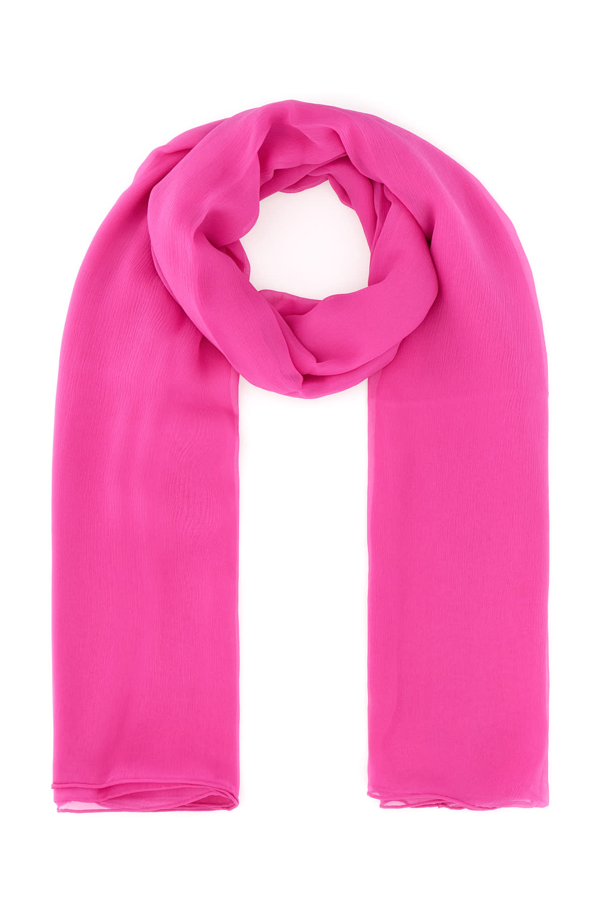 Max Mara Fuchsia Silk Scarf In 003