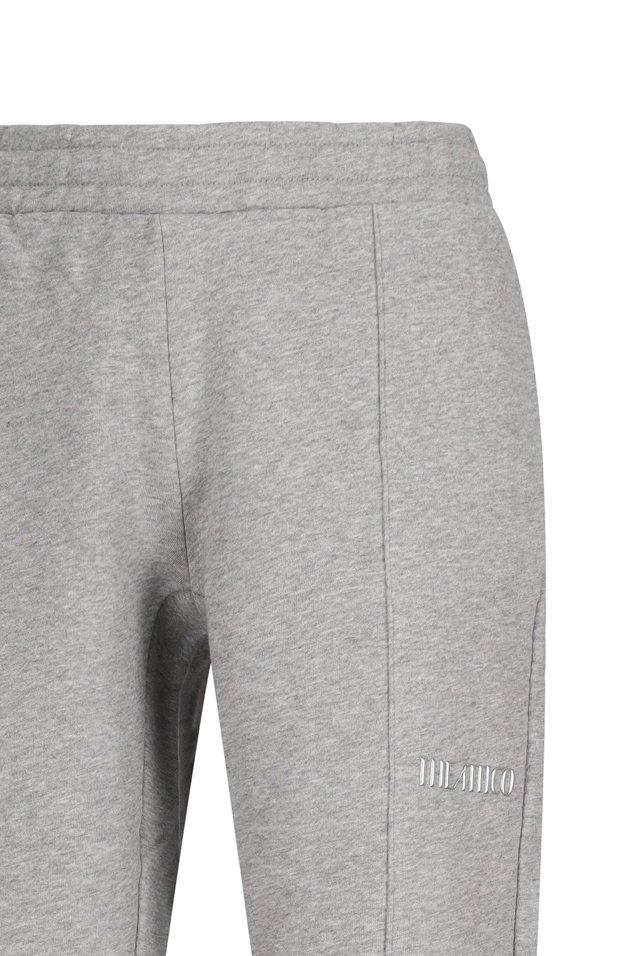 Attico Long Pants In Melange Grey