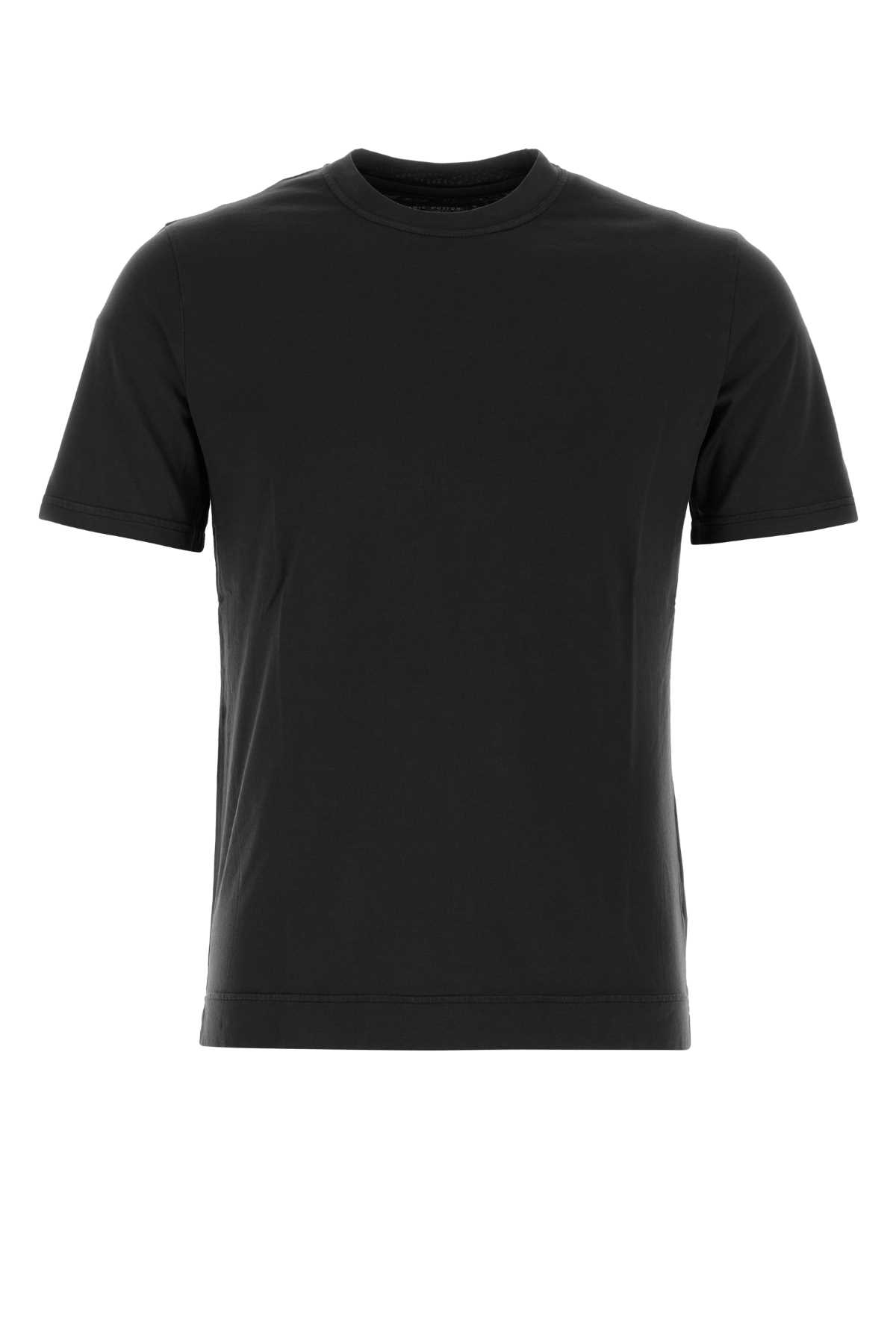 Shop Fedeli Black Cotton Extreme T-shirt In Nero