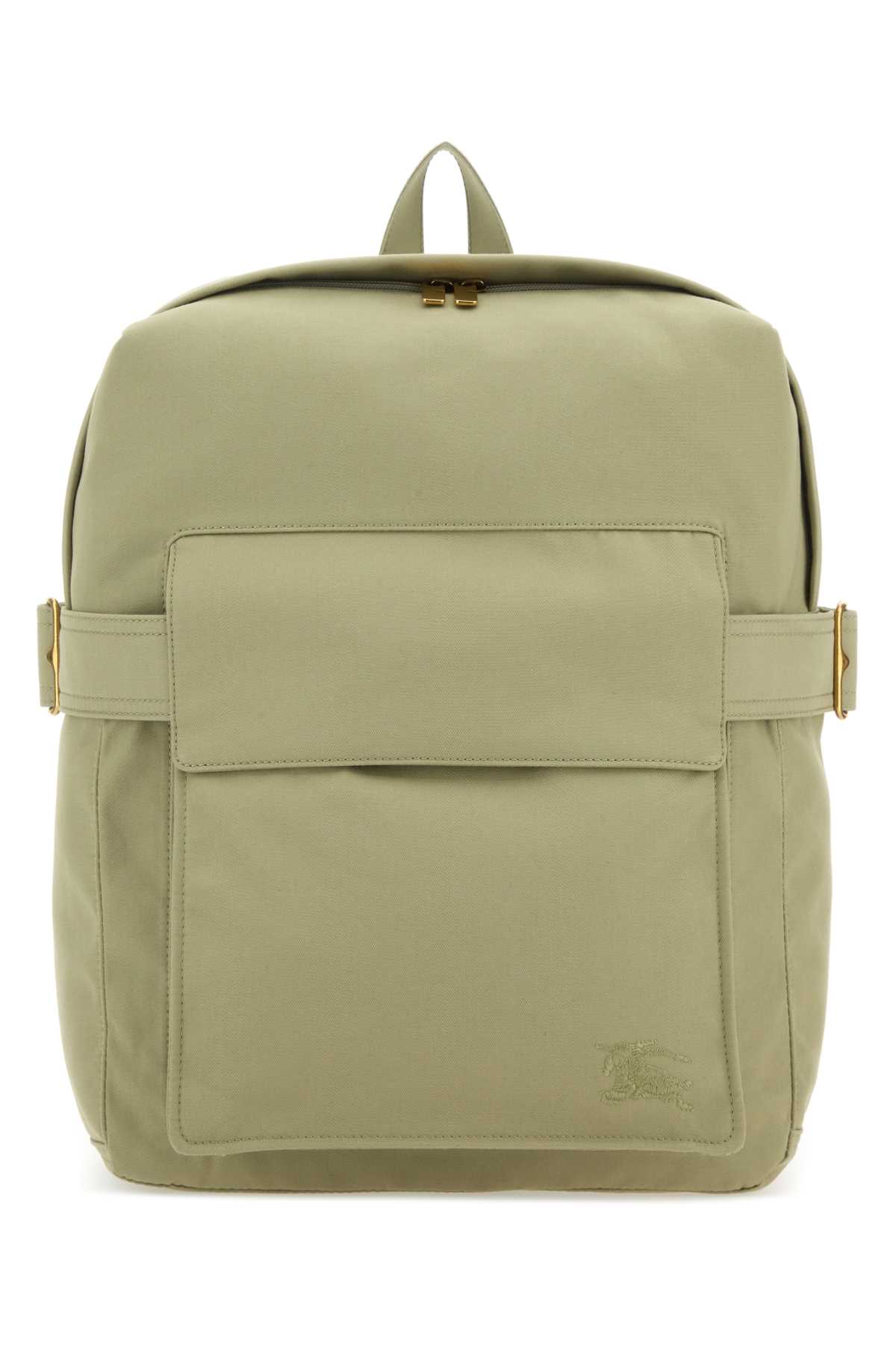 Pastel Green Polyester Blend Trench Backpack