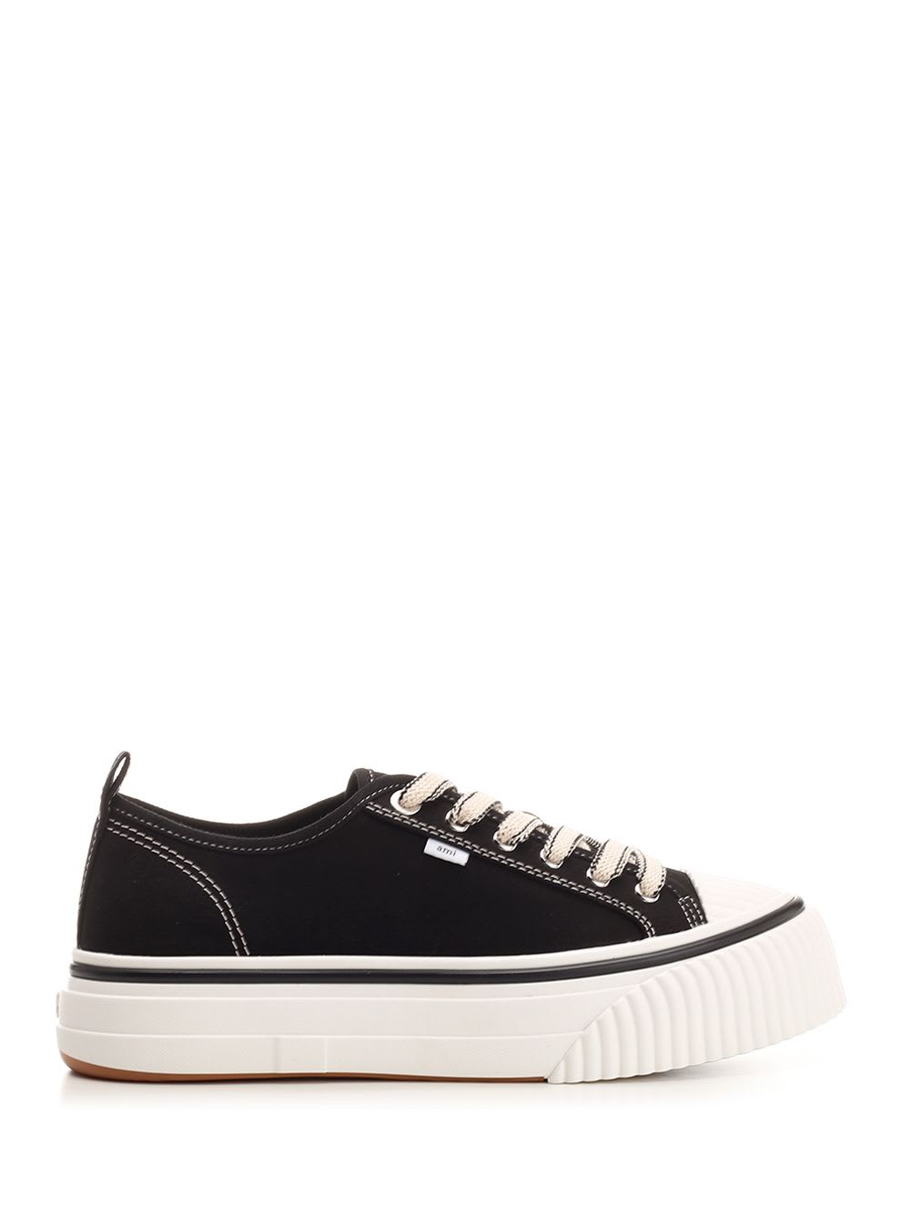 Shop Ami Alexandre Mattiussi Low Top Ami Sn1980 Sneakers In Black