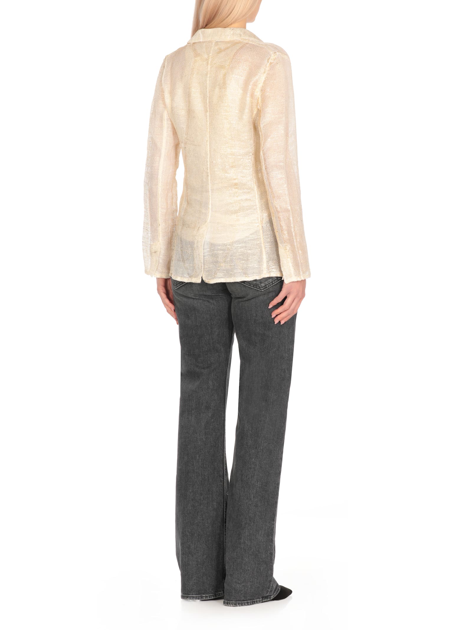 Avant Toi Single-breasted Suit Coat In Golden