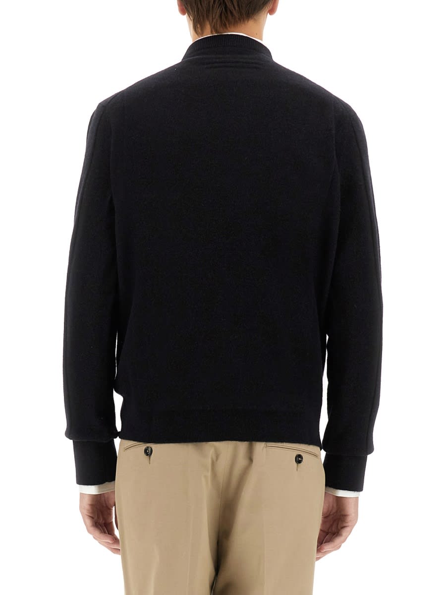 Shop Zegna Wool Jersey. In Black