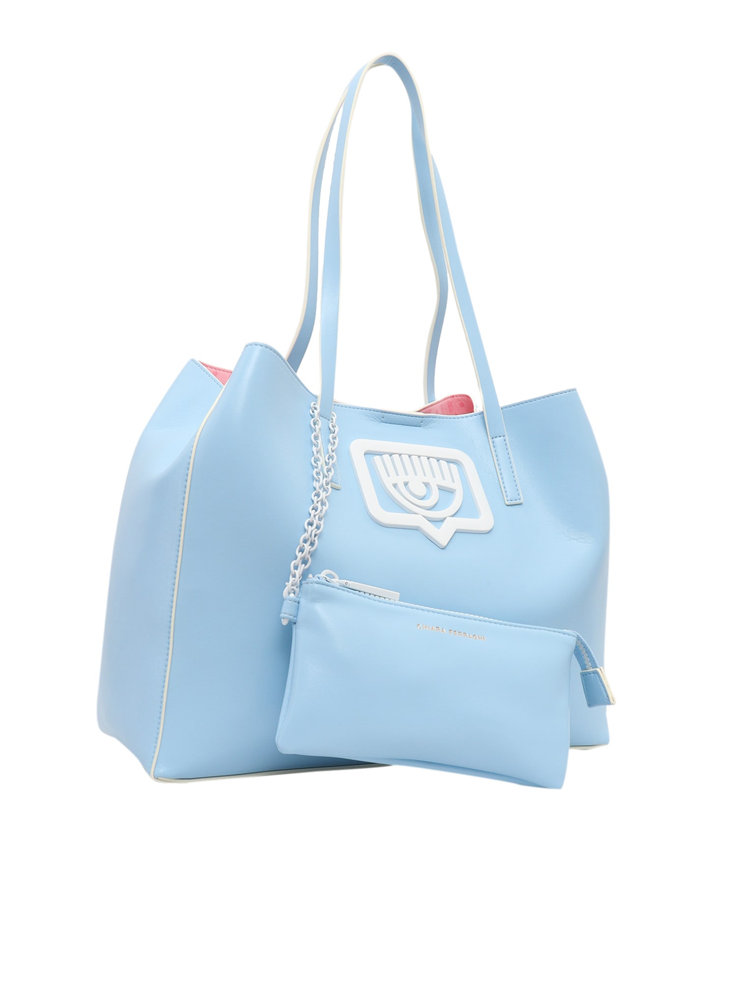 Chiara Ferragni Tote Bag In Azzurro