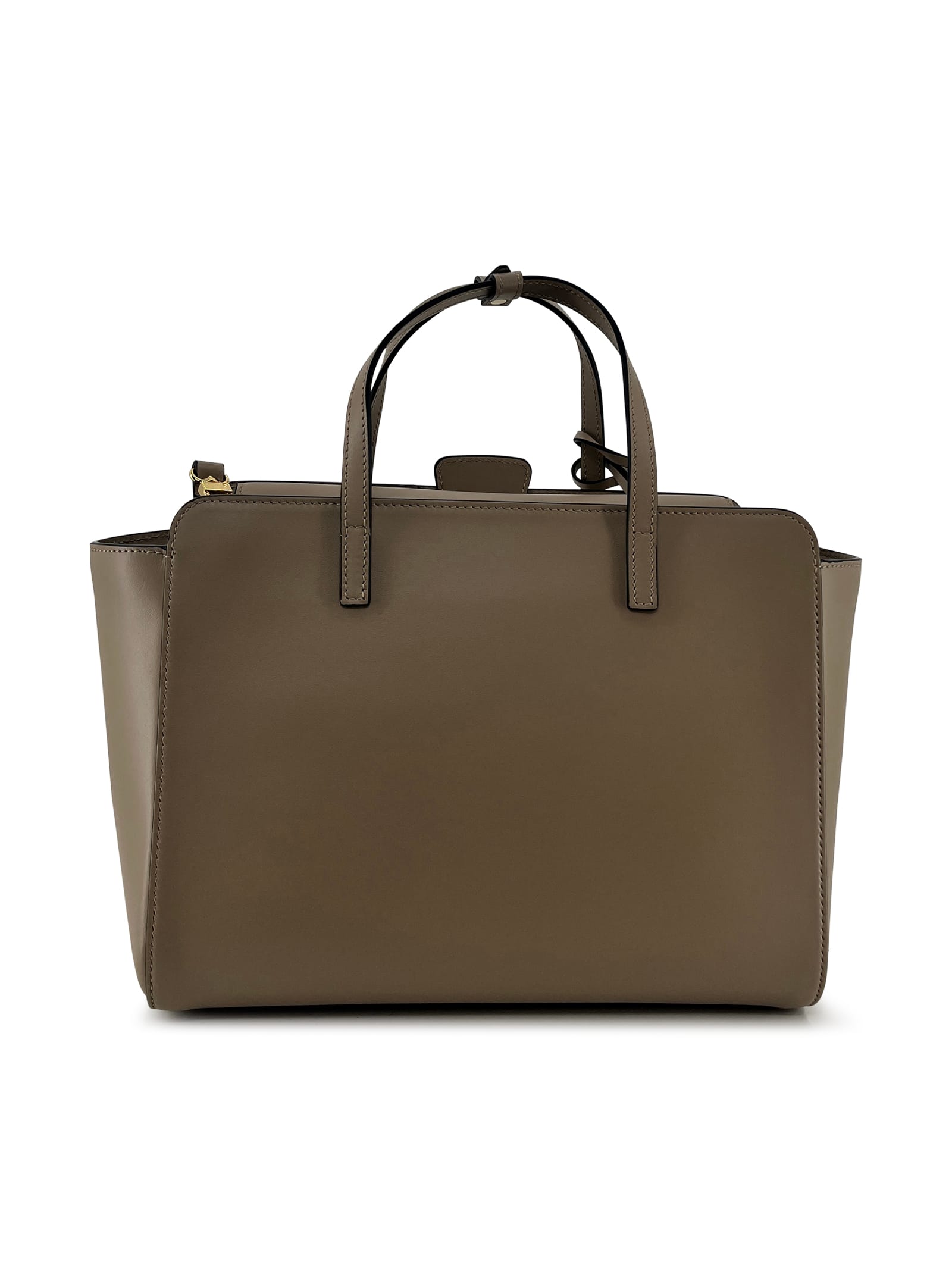 Hidesins Soft Calfskin Leather Shoulder Bag In Gray