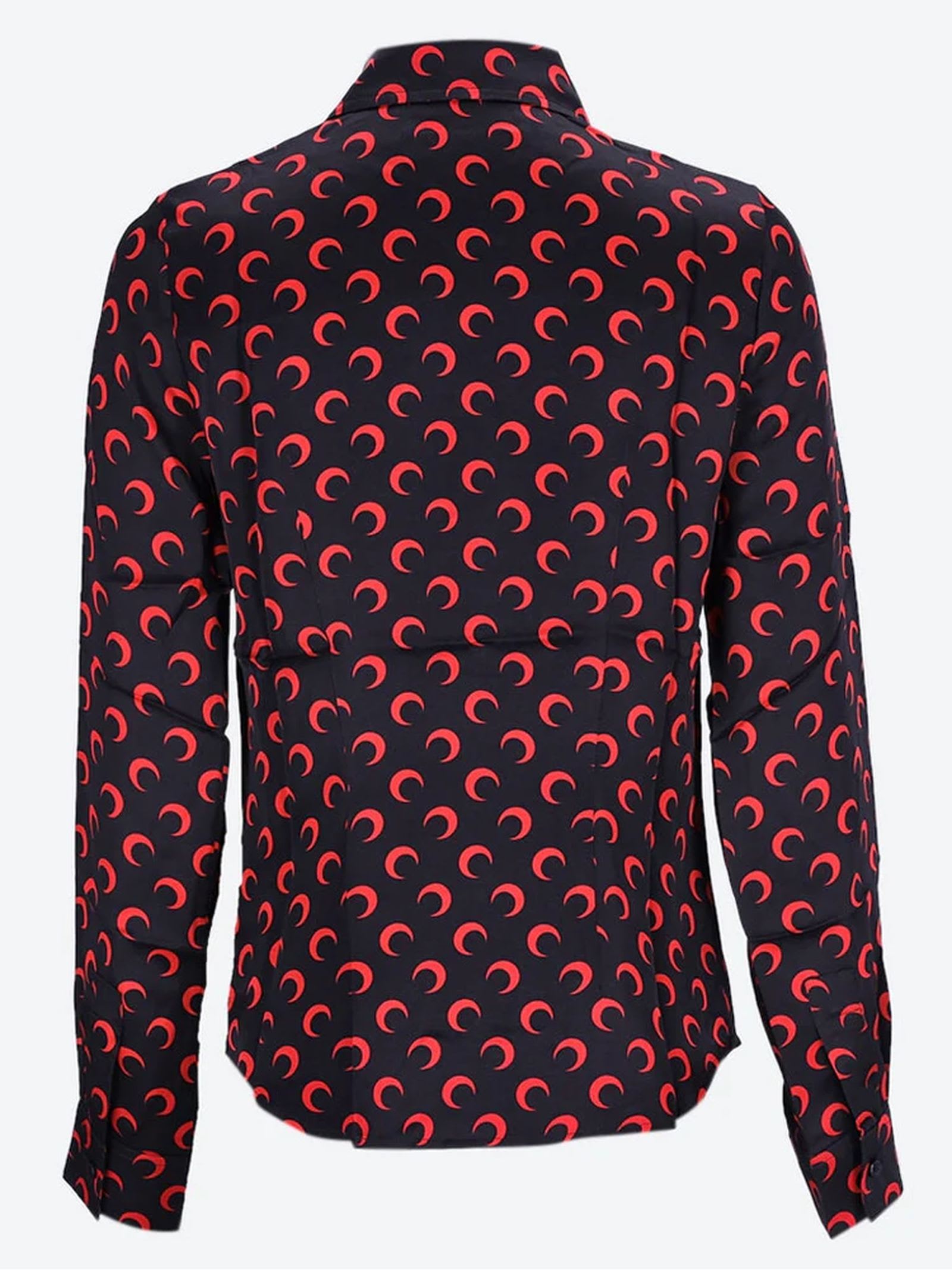 Shop Marine Serre Moon Printed Flou Shirt Blouse In Black