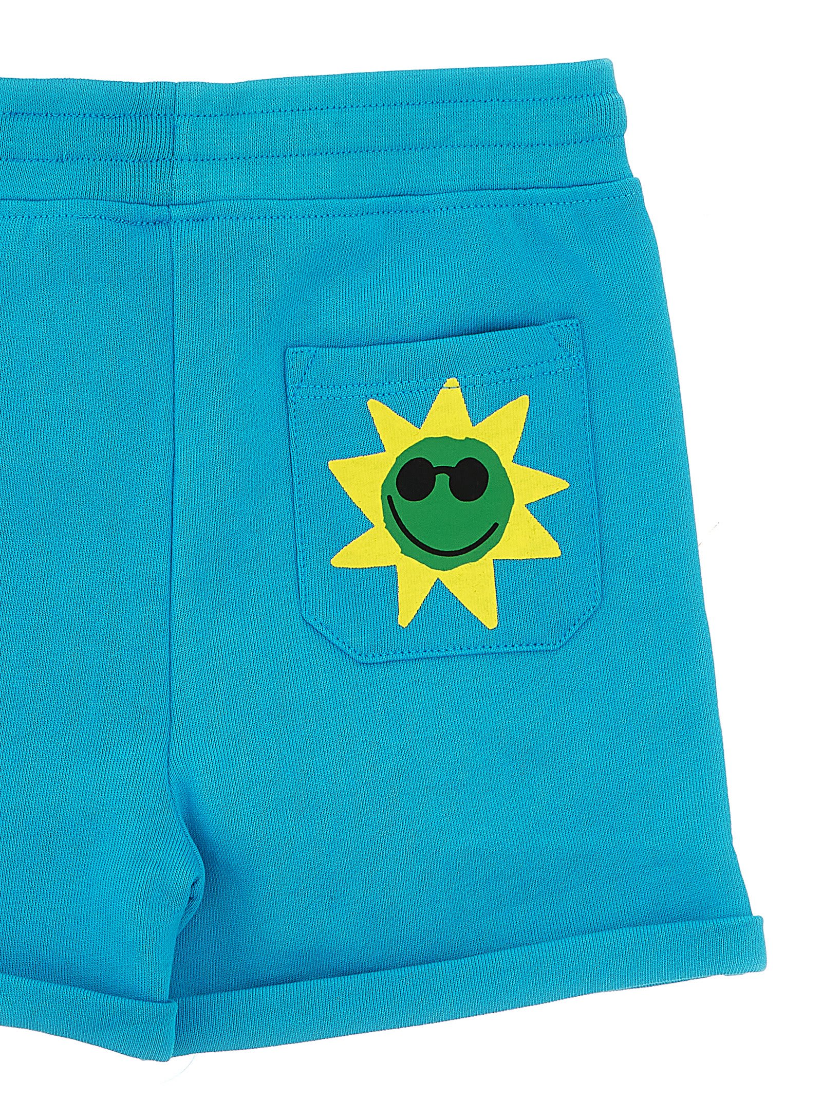 Stella Mccartney Press Shorts In Light Blue