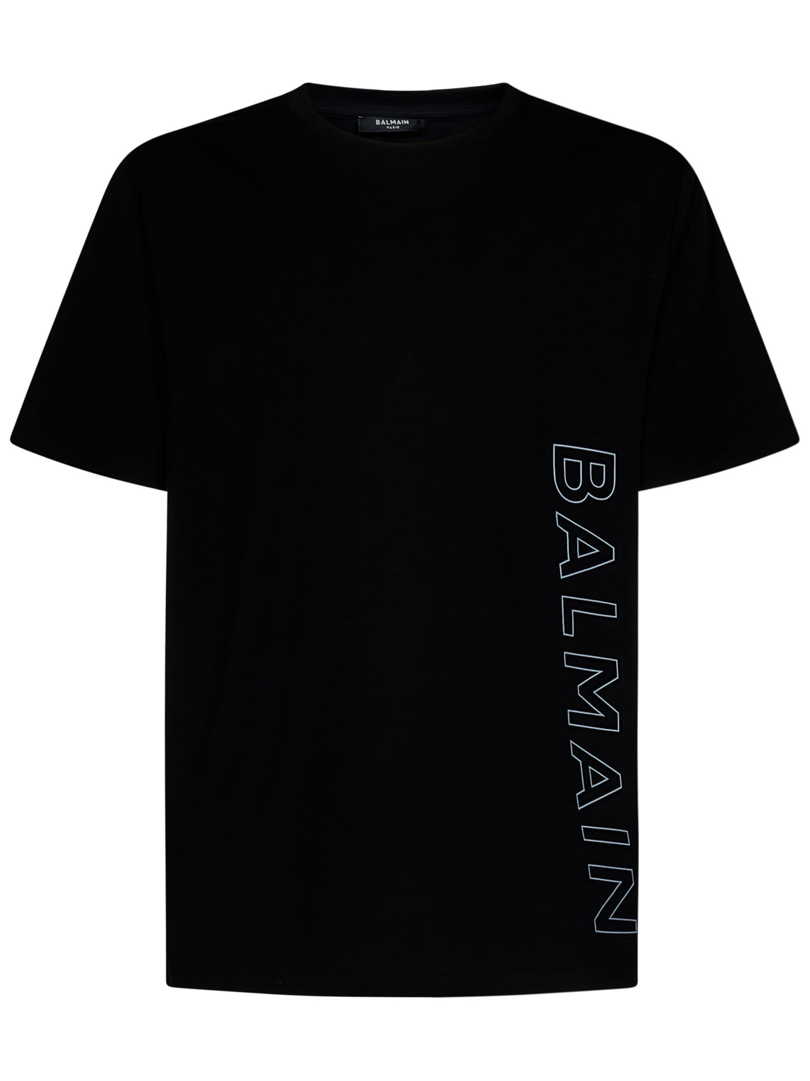 Shop Balmain T-shirt In Ebp Noir/gris