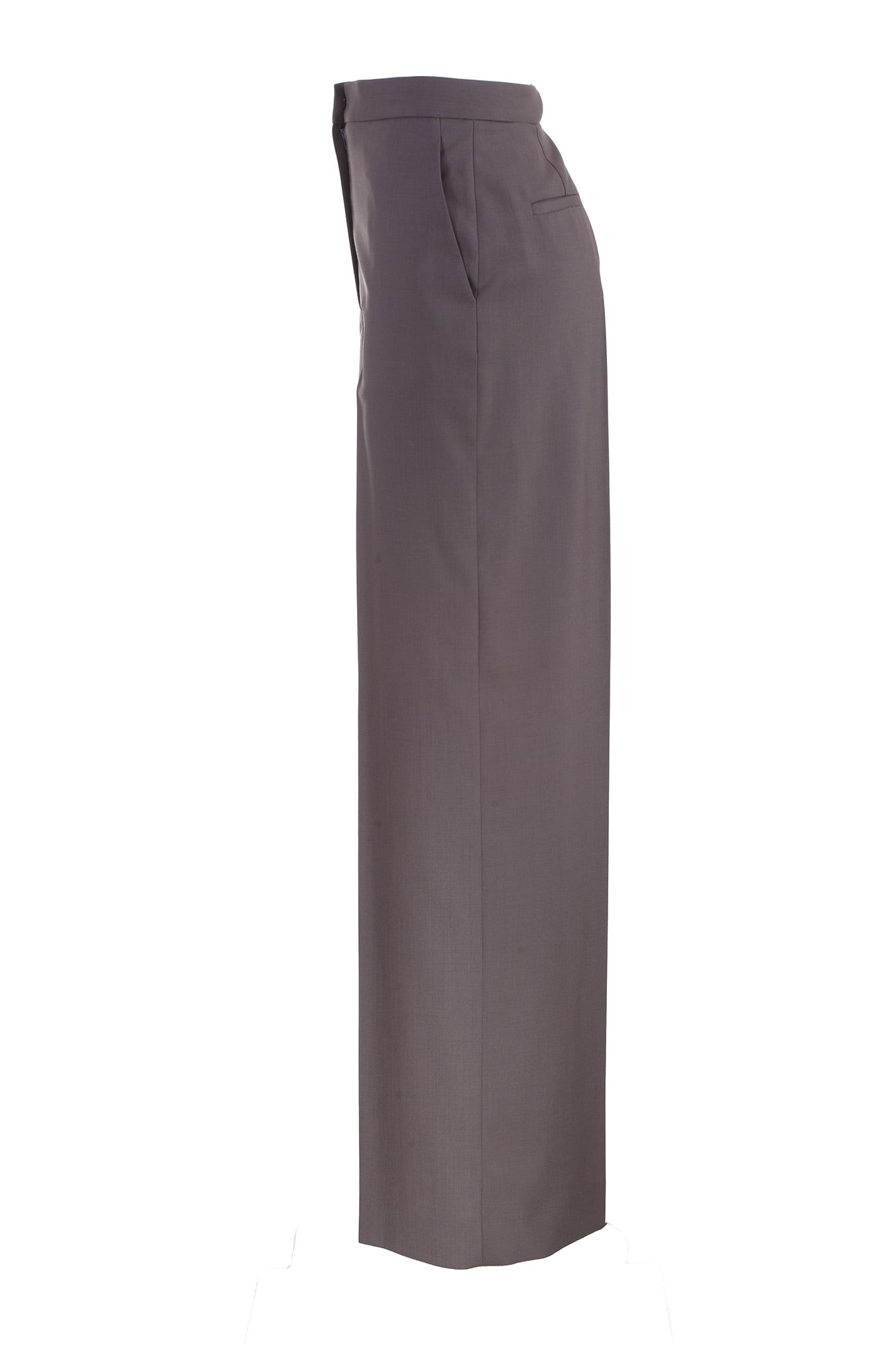 Shop Fabiana Filippi Trousers Dove Grey