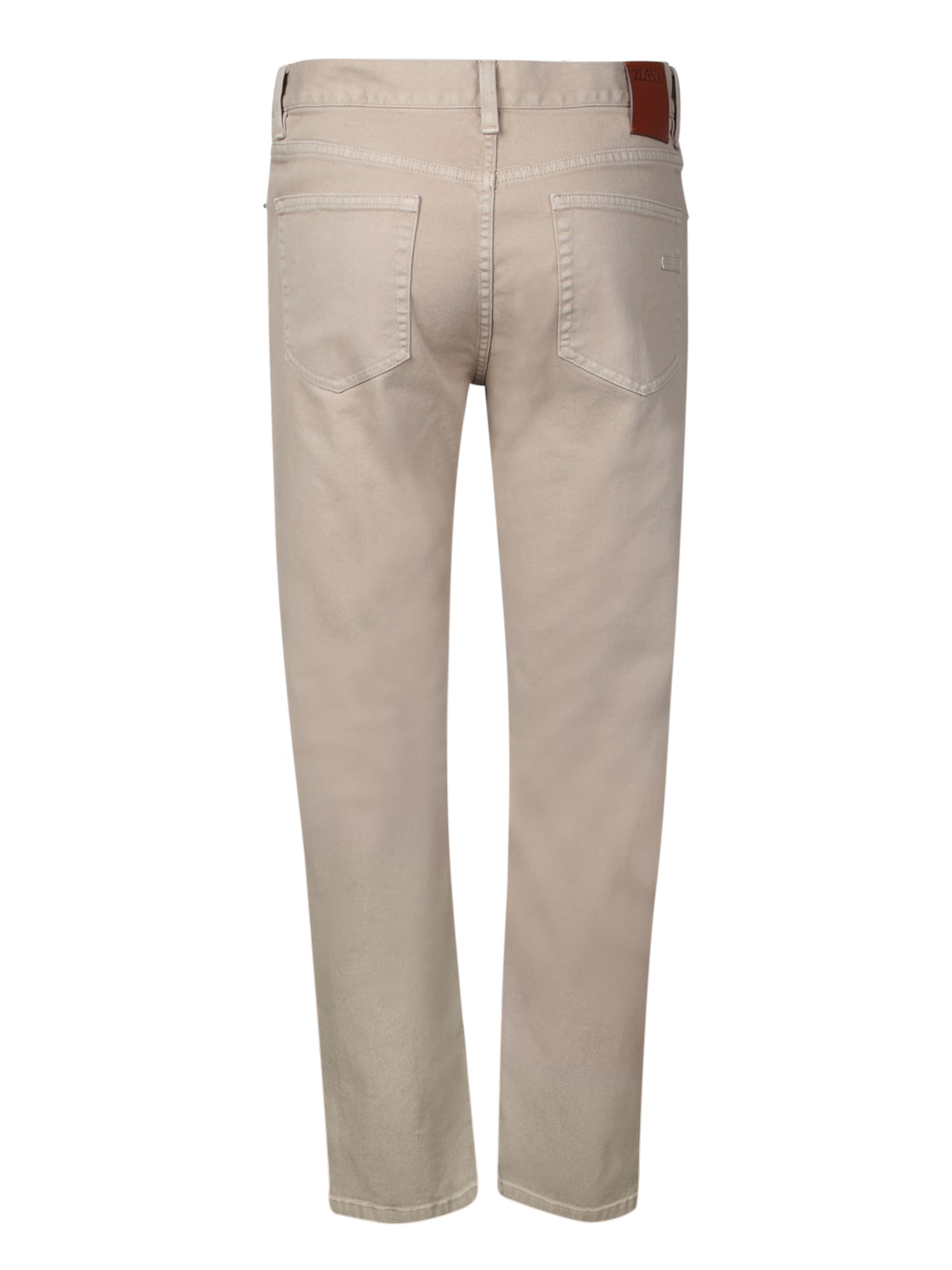 Zegna Skinny Jeans In Beige