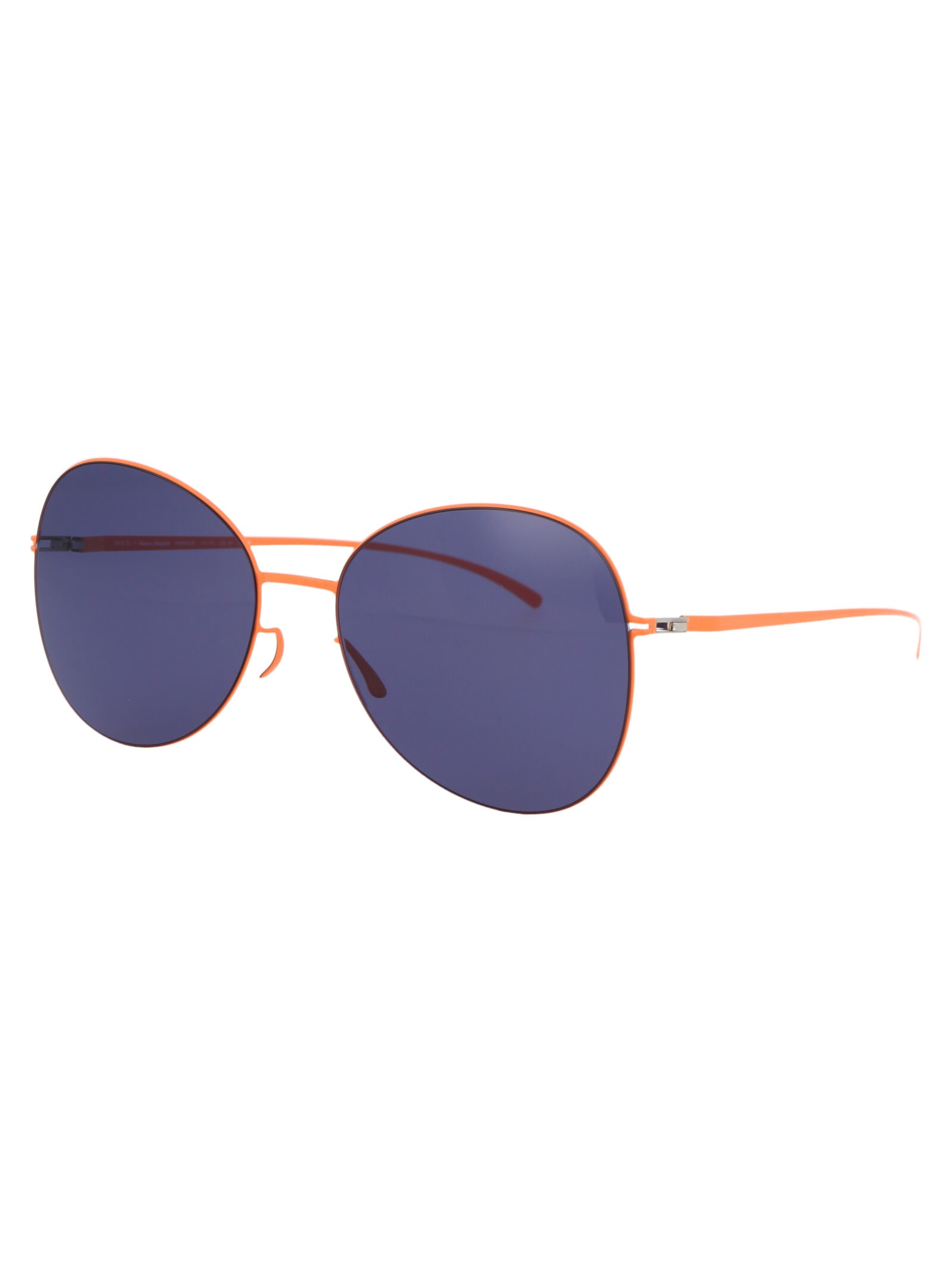 Shop Mykita Mmesse025 Sunglasses In 443 E19 Apricot Indigo Solid