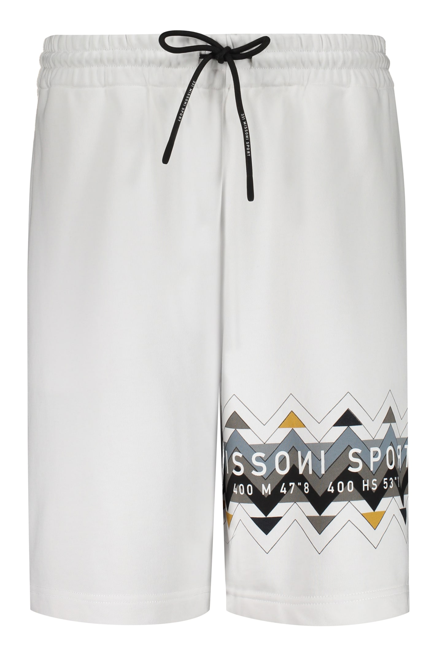 Missoni Cotton Bermuda Shorts In White