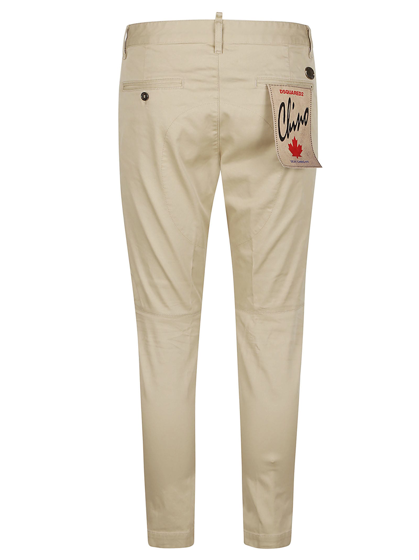Dsquared2 Sexy Chino Cotton In Neutral