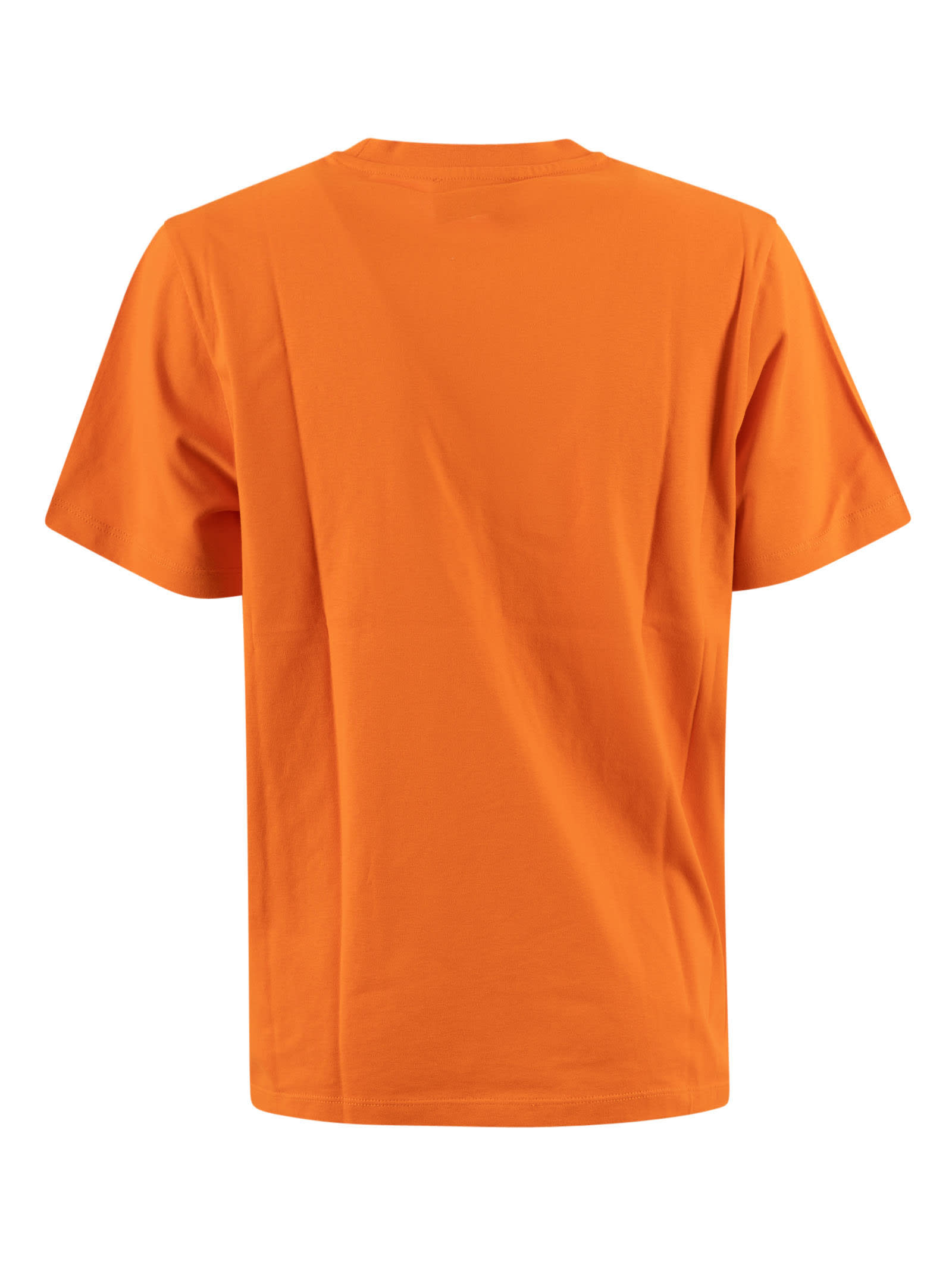 Shop Coperni Logo Boxy T-shirt In Bright Orange