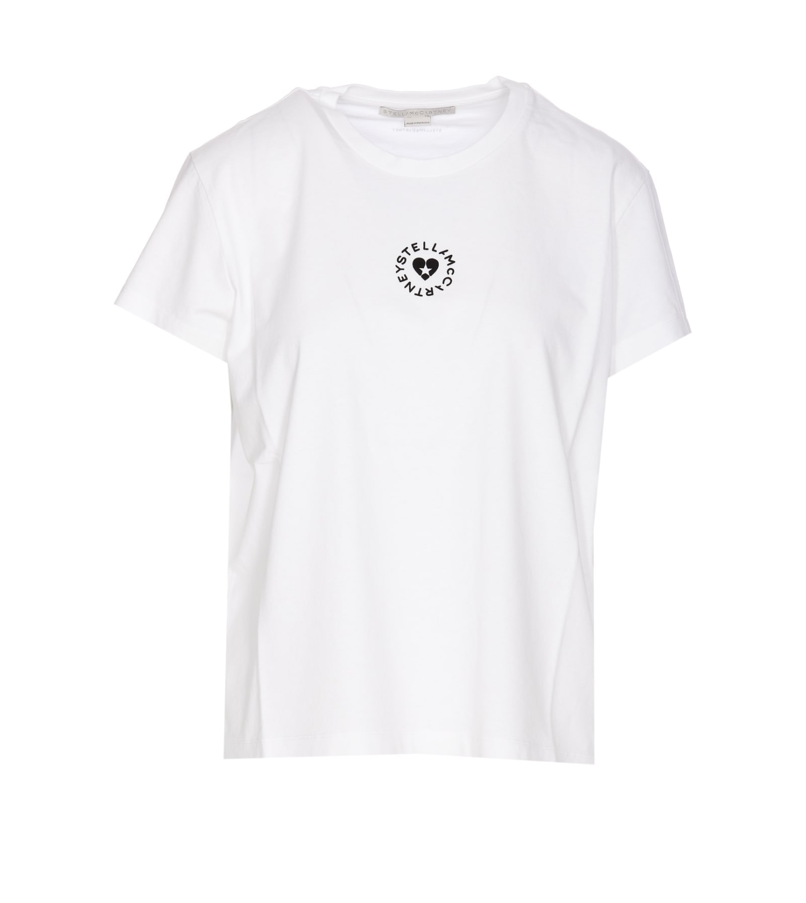 Shop Stella Mccartney Lovestruck Logo Tshirt In Pure White