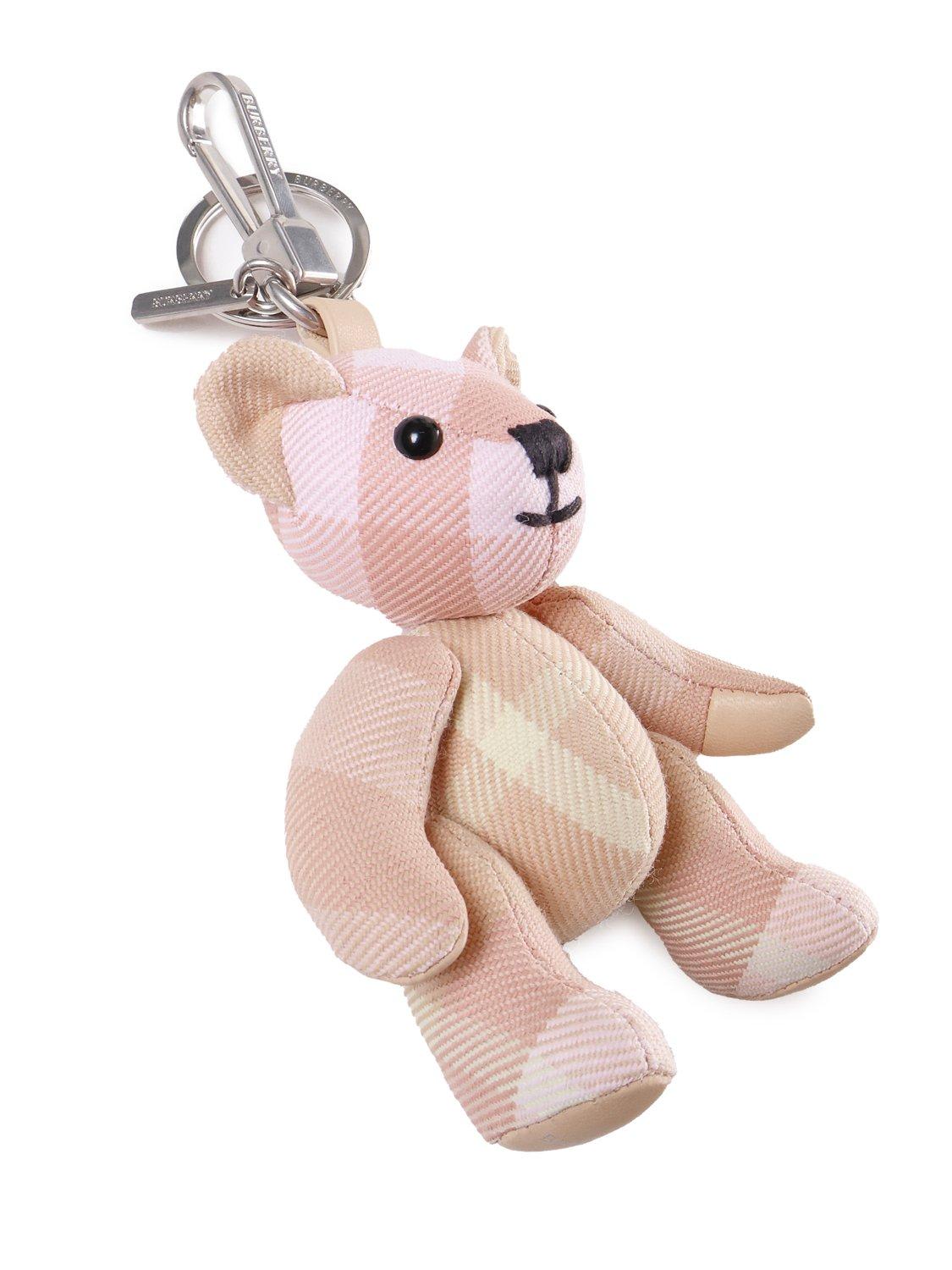 Shop Burberry Thomas Bear Checked Charm