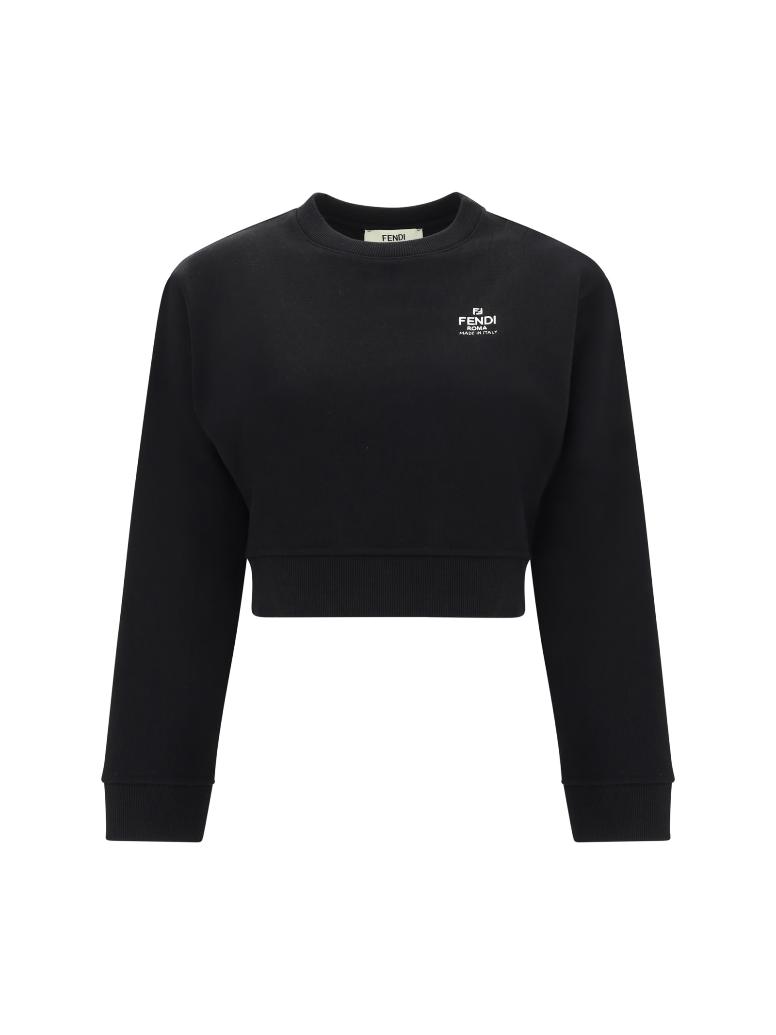 Fendi Roma Sweatshirt In Gme Black