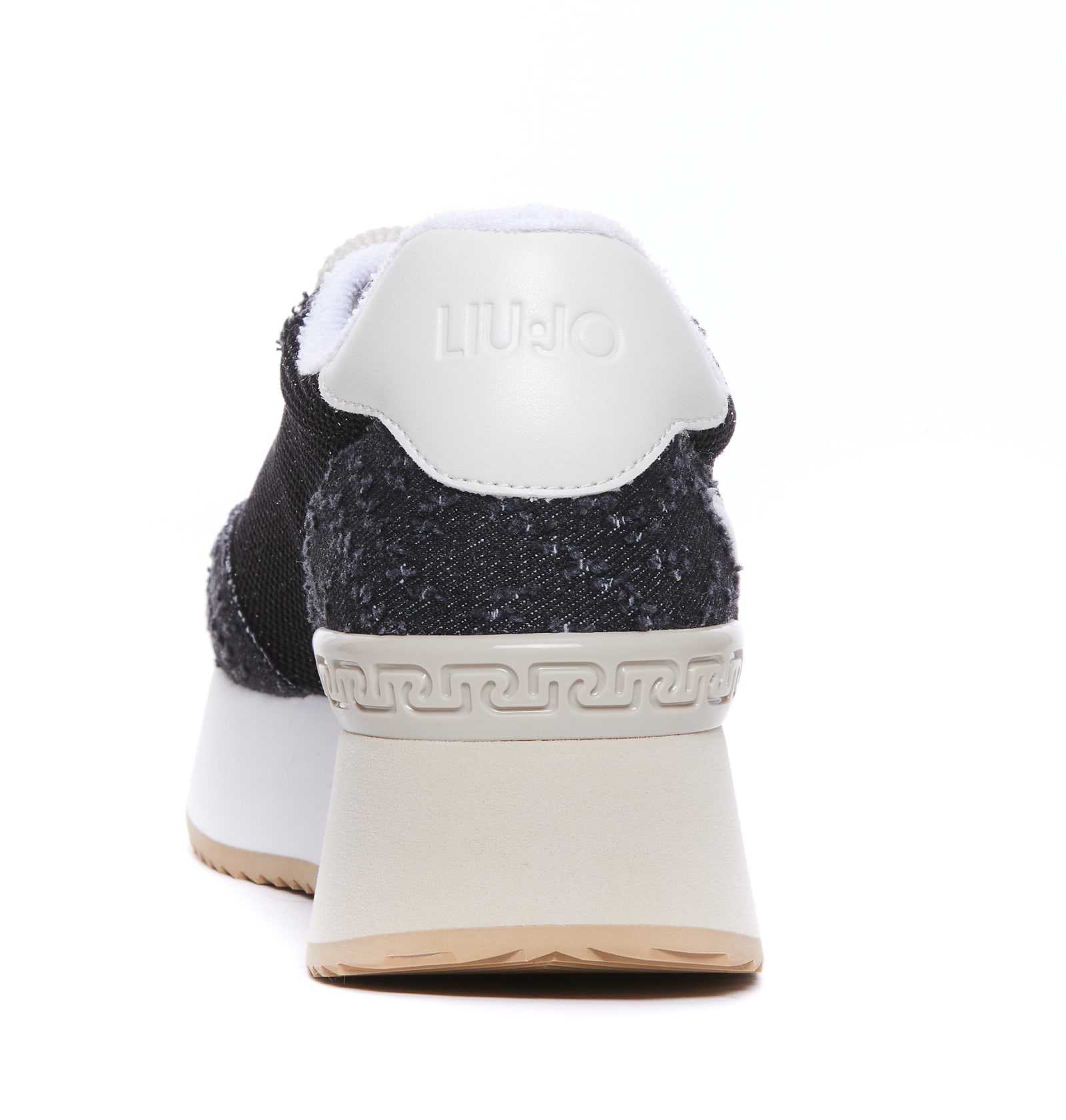 Shop Liu •jo Dreamy Platform Sneakers In Black