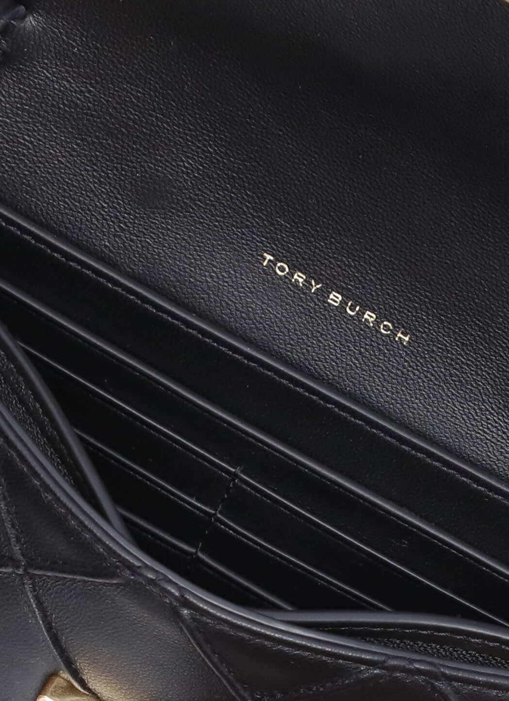 Shop Tory Burch Fleming Shoulder Bag In Black