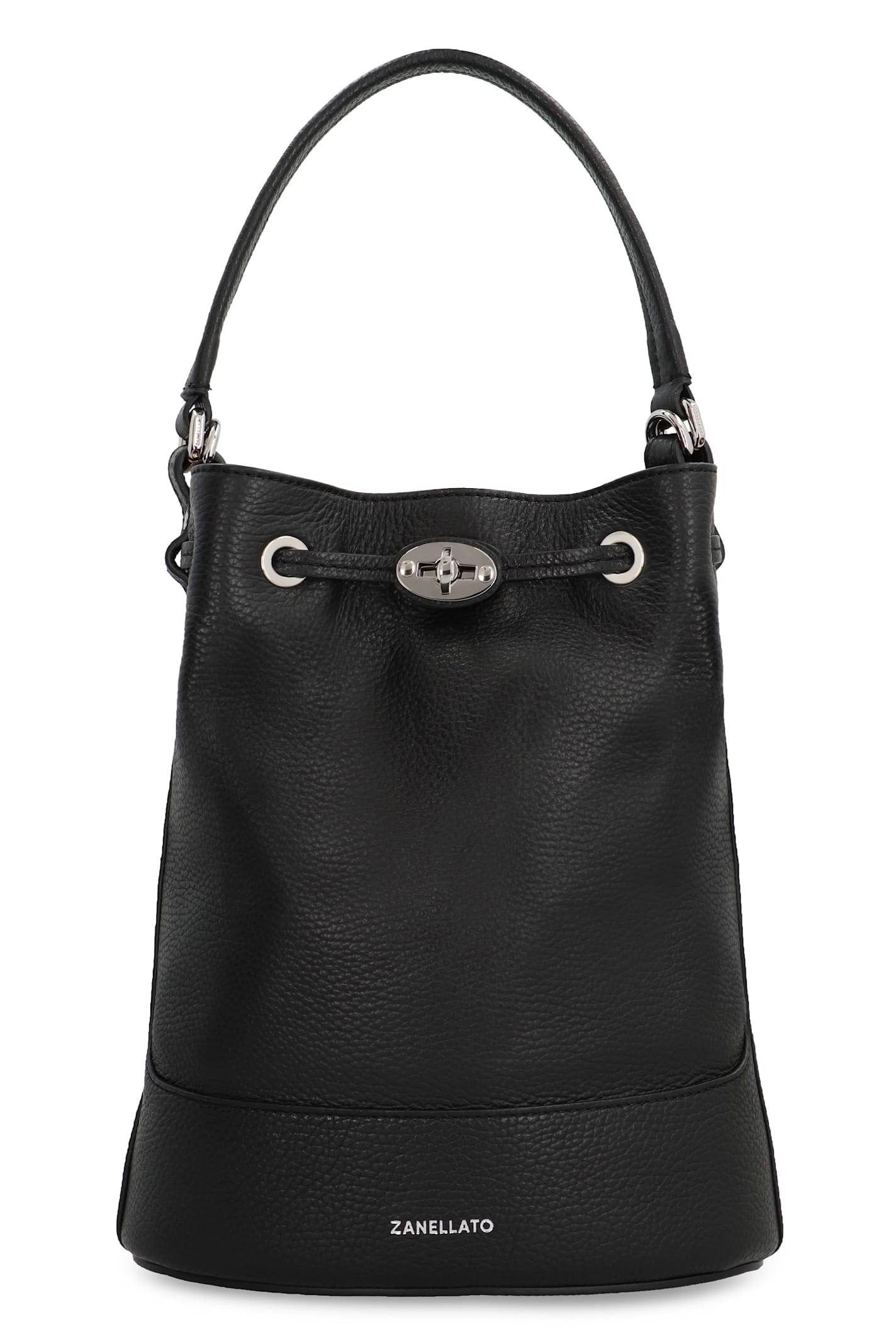 Monda S Leather Bucket Bag