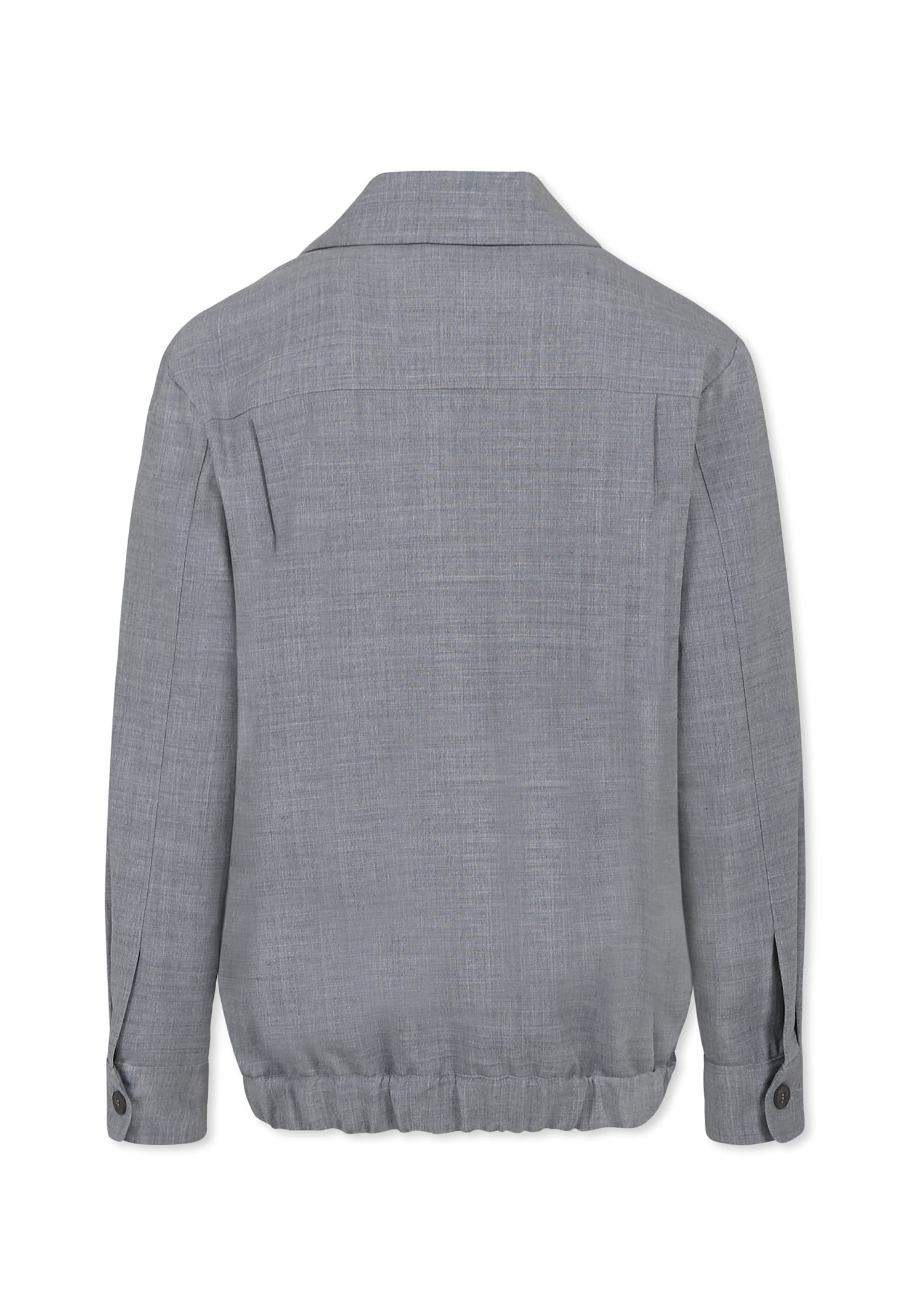 Givenchy Grey Jacket For Boy With Logo In Grey