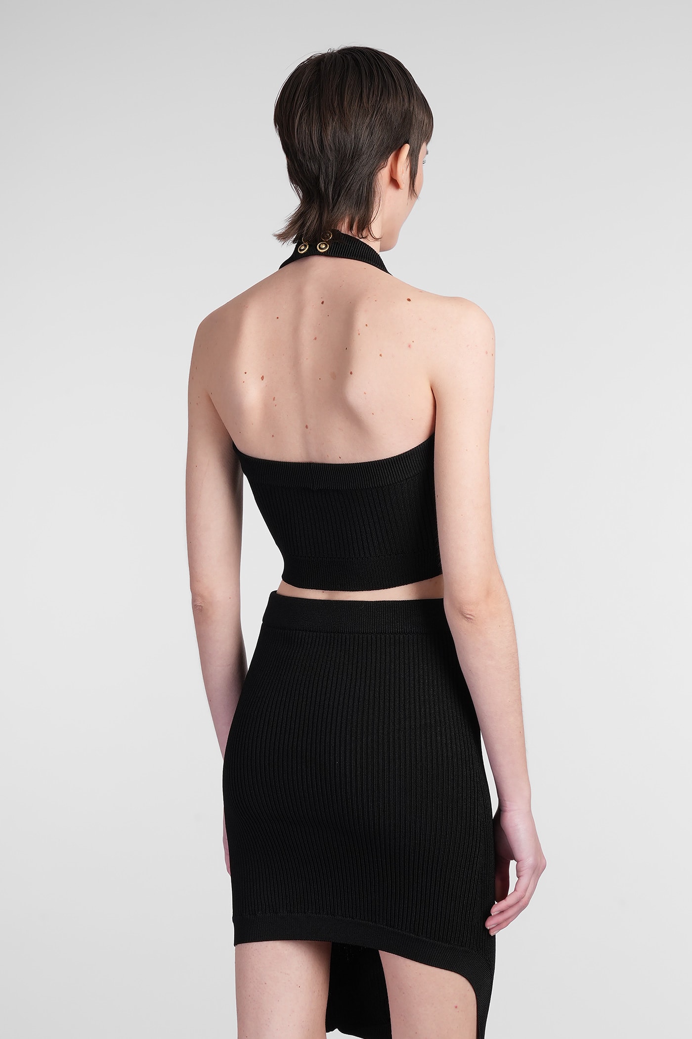 Shop Balmain Topwear In Black Viscose