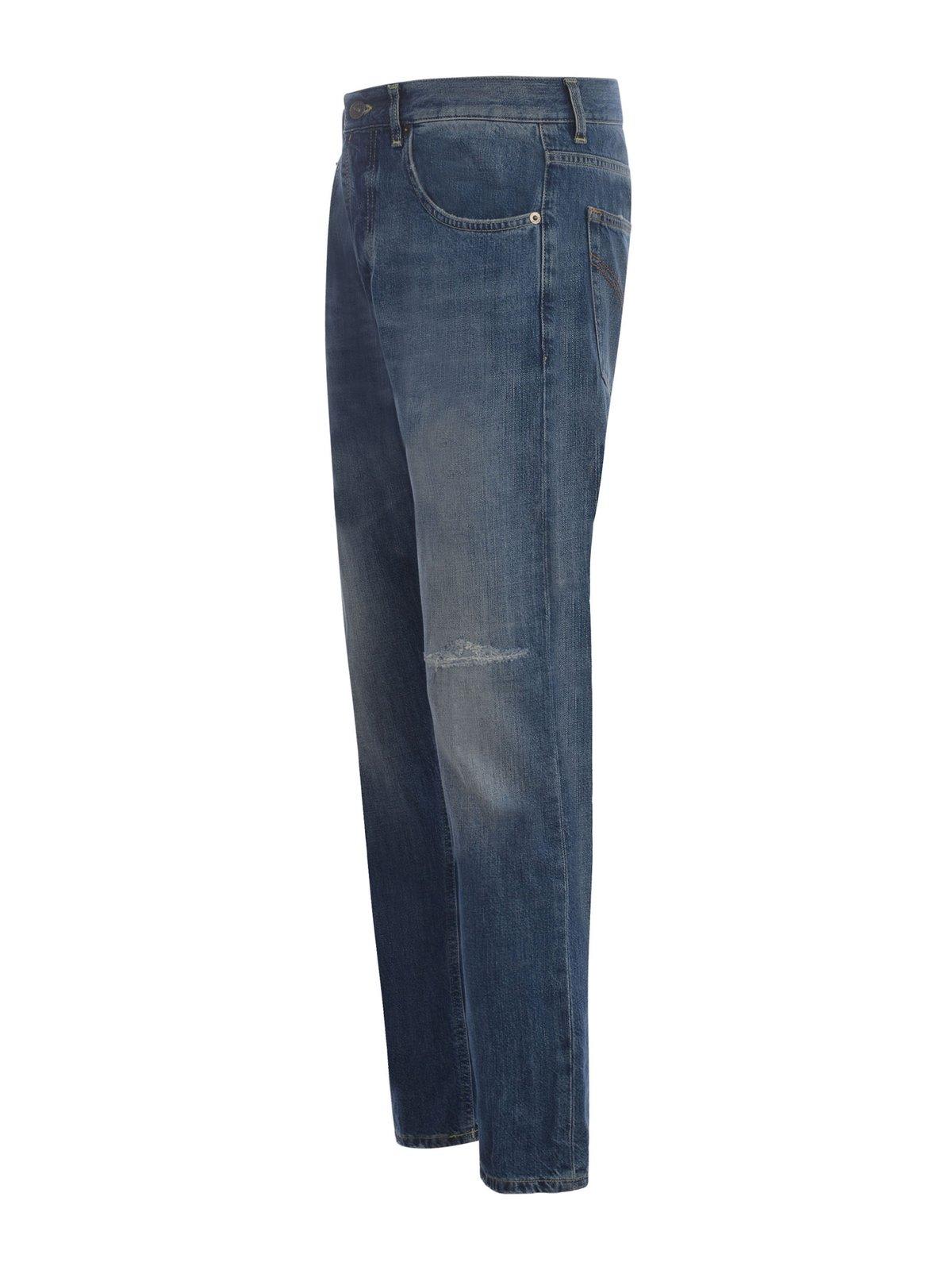 Shop Dondup Dian Straight-leg Distressed Jeans