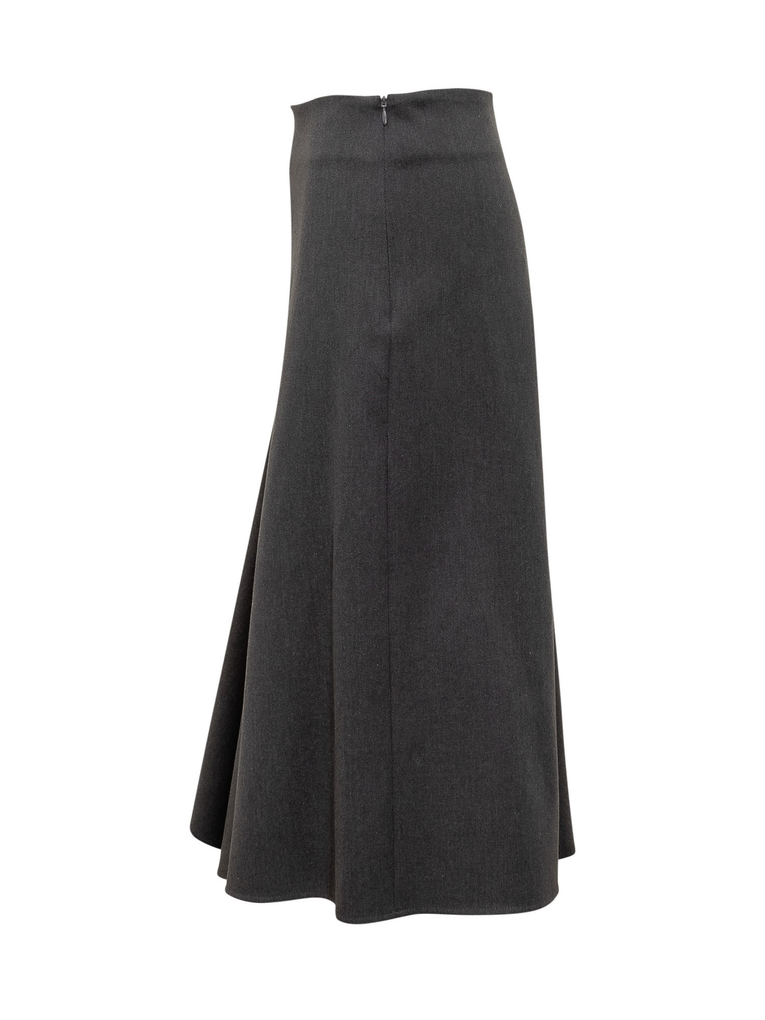 Shop Brunello Cucinelli Skirt In Antracite